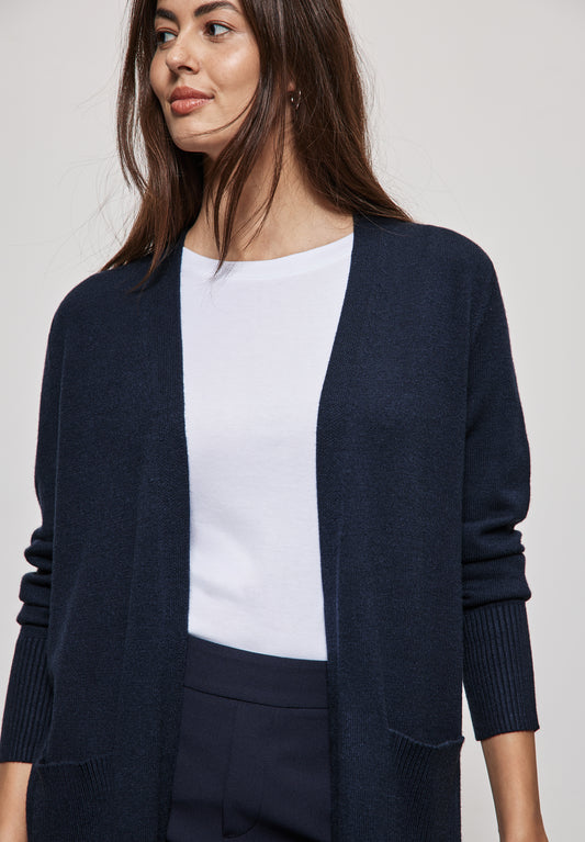 Street One Offener Cardigan - Farbe: blau