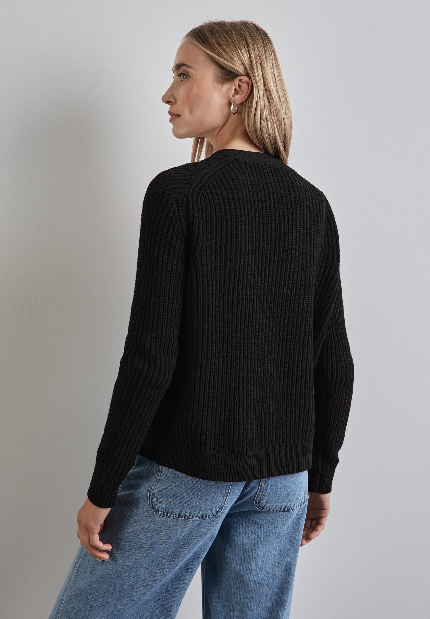 Street One Kurzer Cardigan - Farbe: schwarz