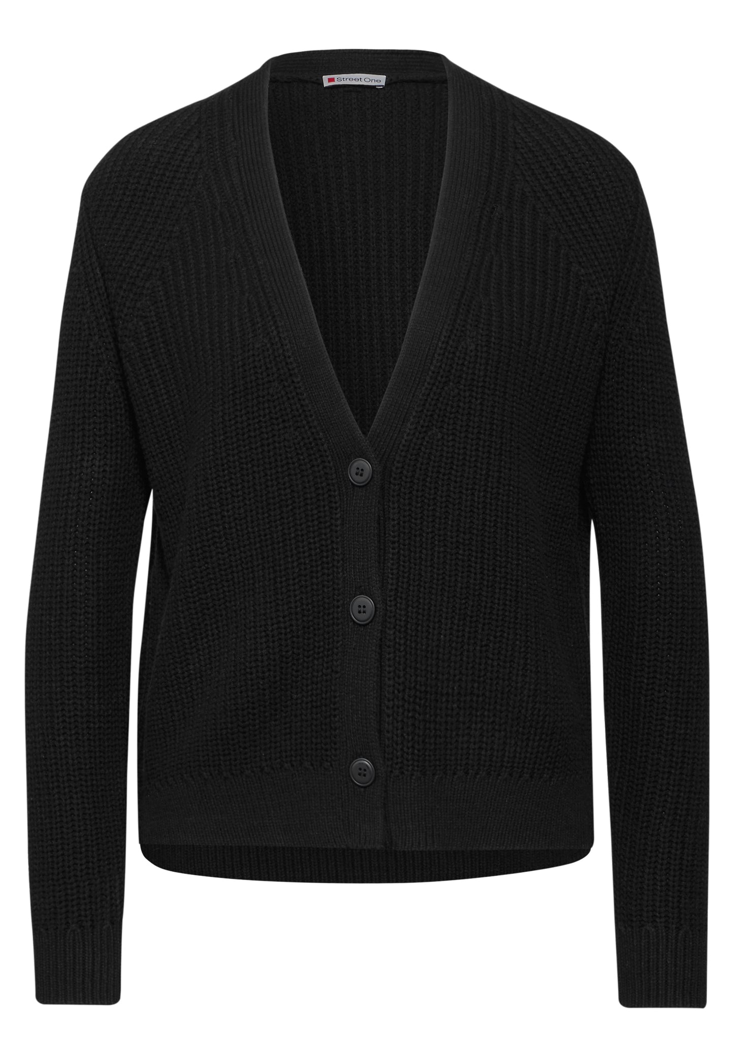 Street One Kurzer Cardigan - Farbe: schwarz