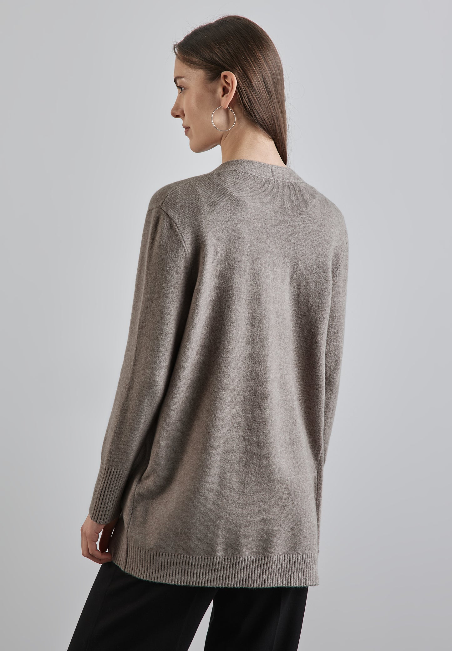 Street One Offener Cardigan - Farbe: breezy beige mel.