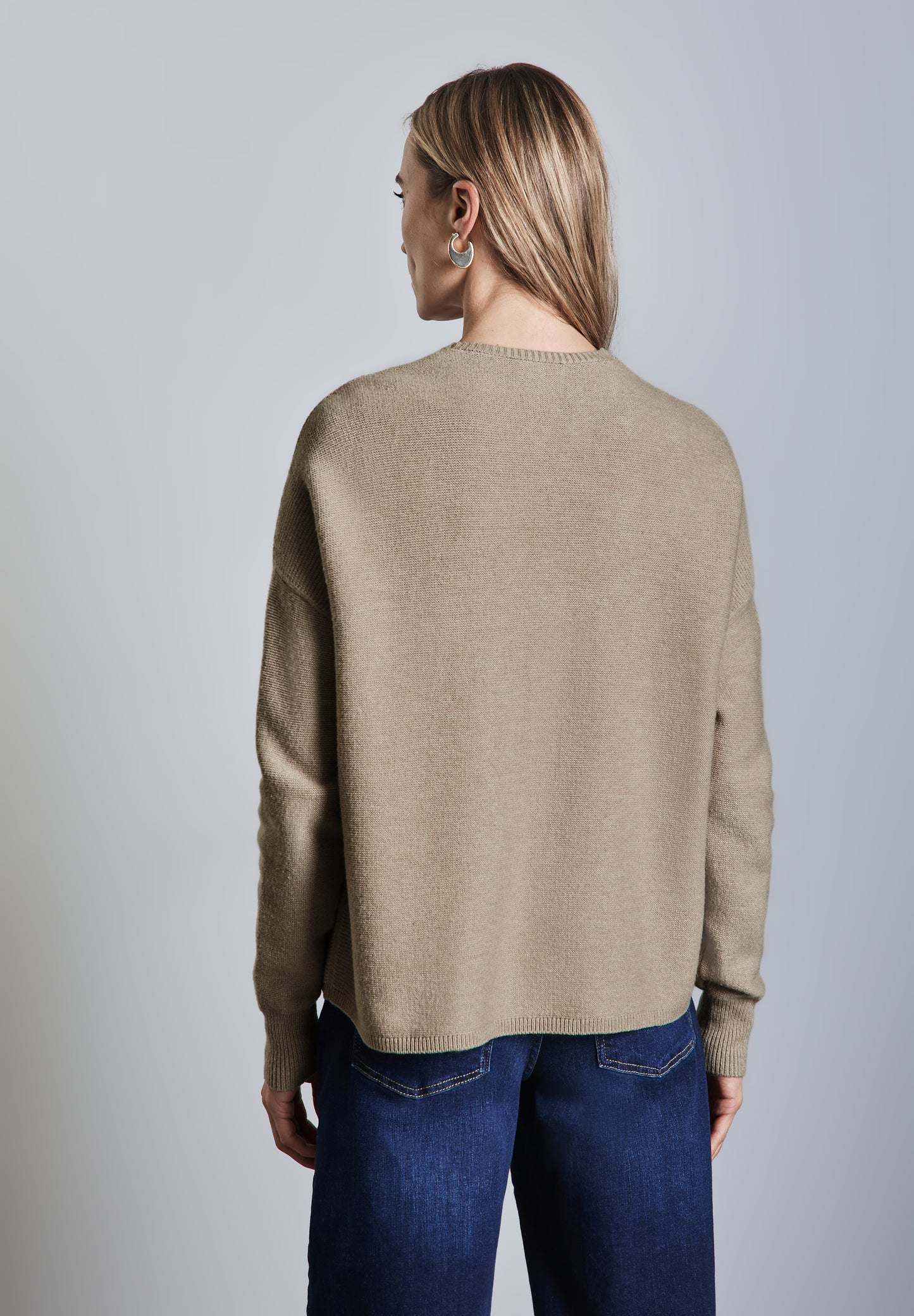 Street One Offener Cardigan - Farbe: honey sand mel.