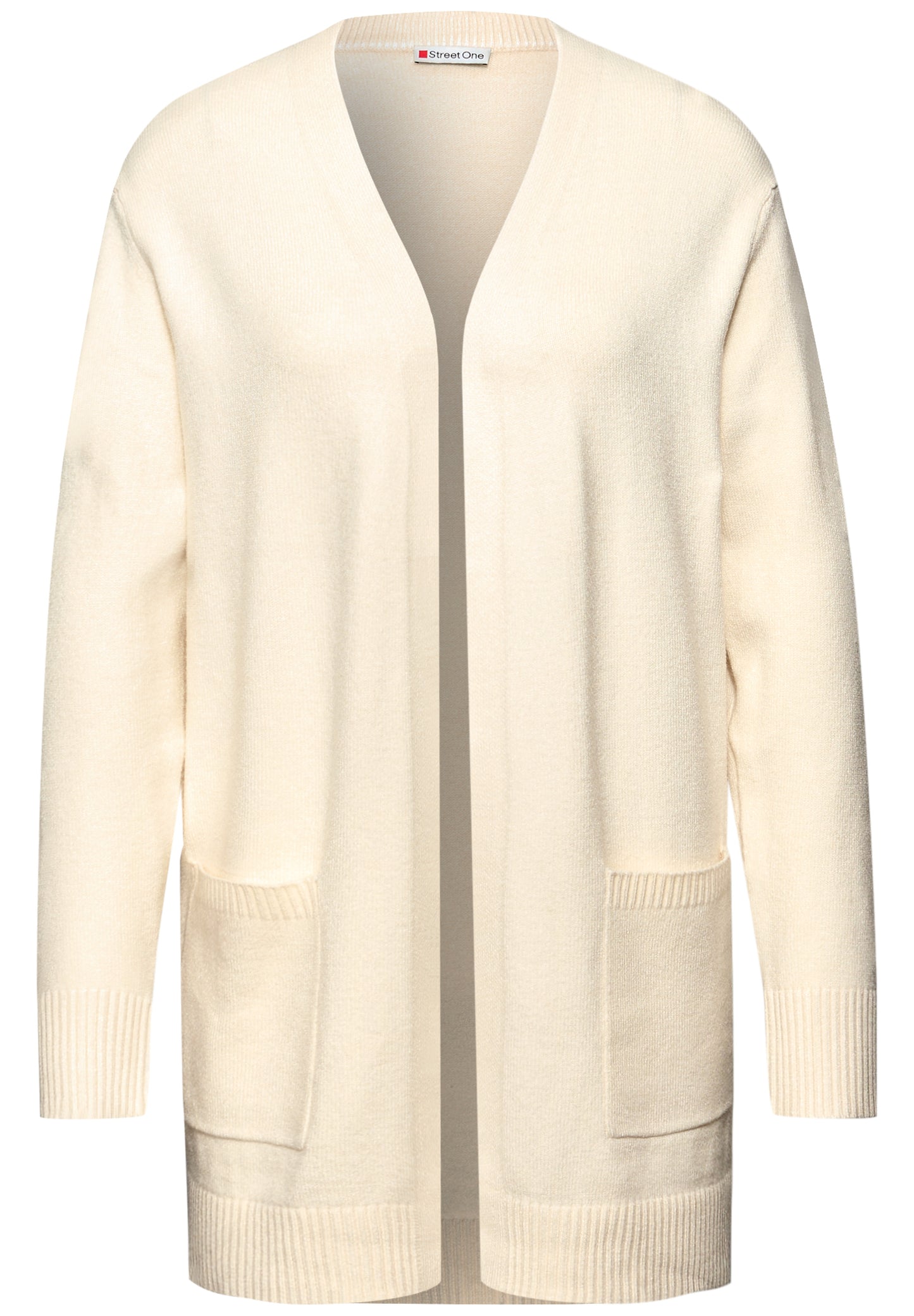 Street One Offener Cosy Cardigan - Farbe: soft beige