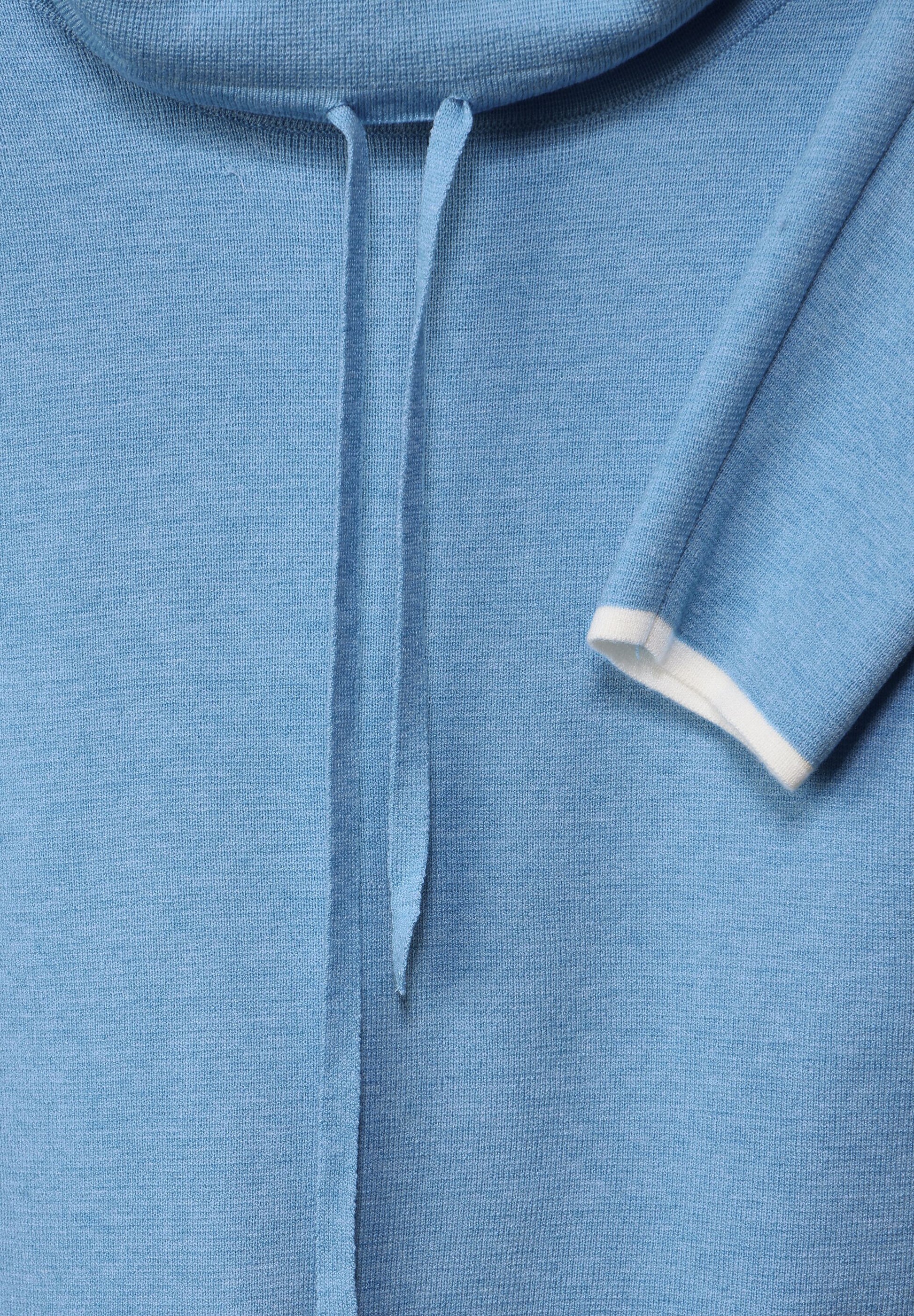 Street One - Pullover mit Tunnelzugband - blau melange – TWISTY Mode