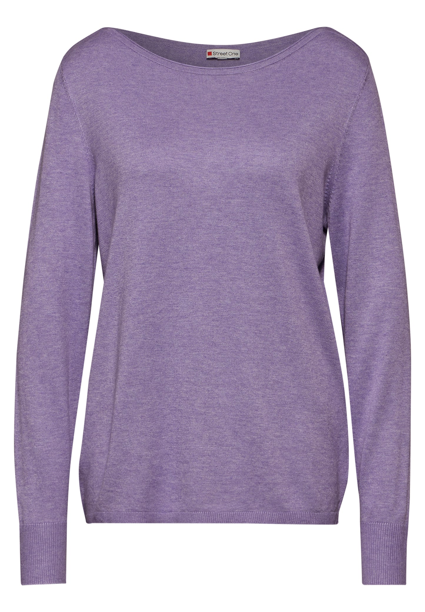 Street One Basic Pullover - Farbe: violet melange