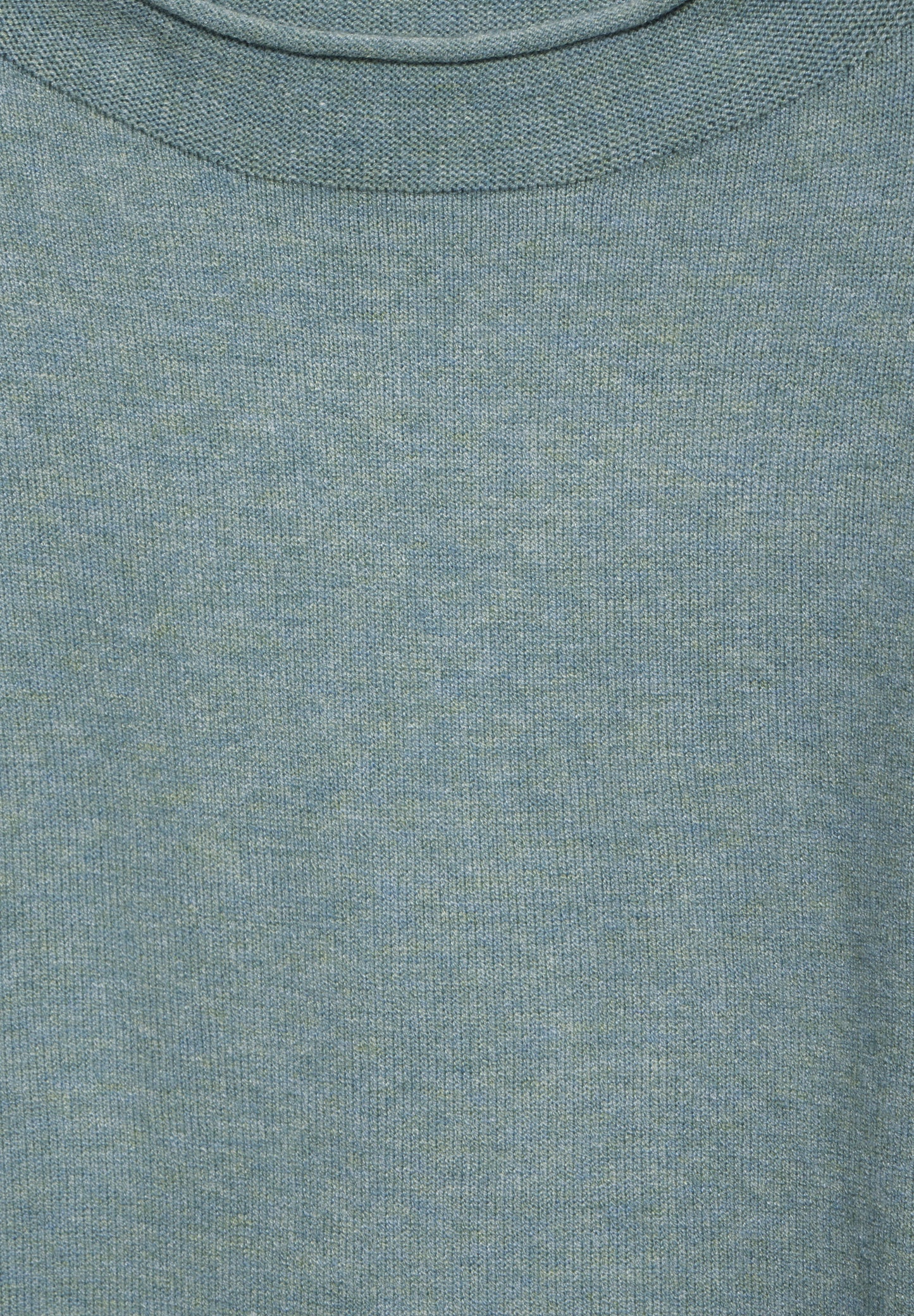 Street One Damenpullover mit gerolltem Saum – Farbe: steelwood blue melange