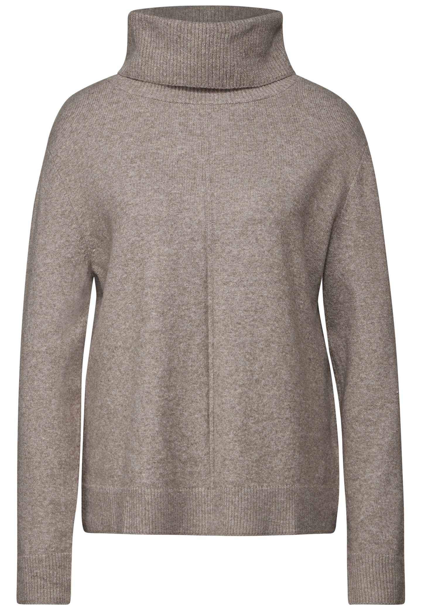 Street One Rollkragen Pullover - Farbe: mocha beige mel.