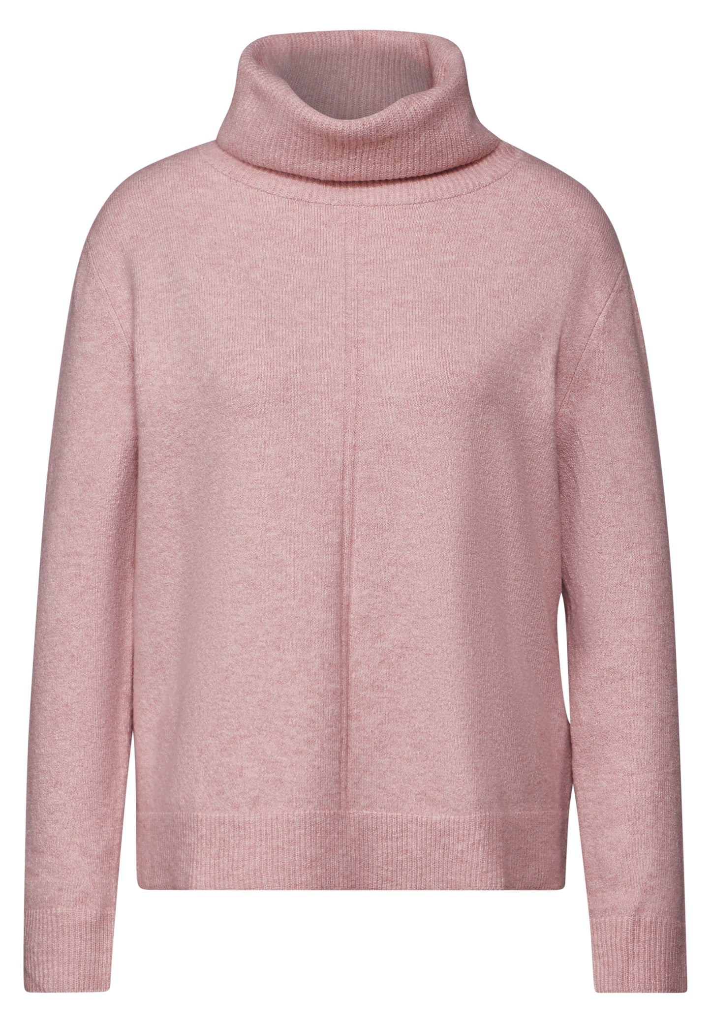 Street One Rollkragen Pullover - Farbe: petal rose mel.