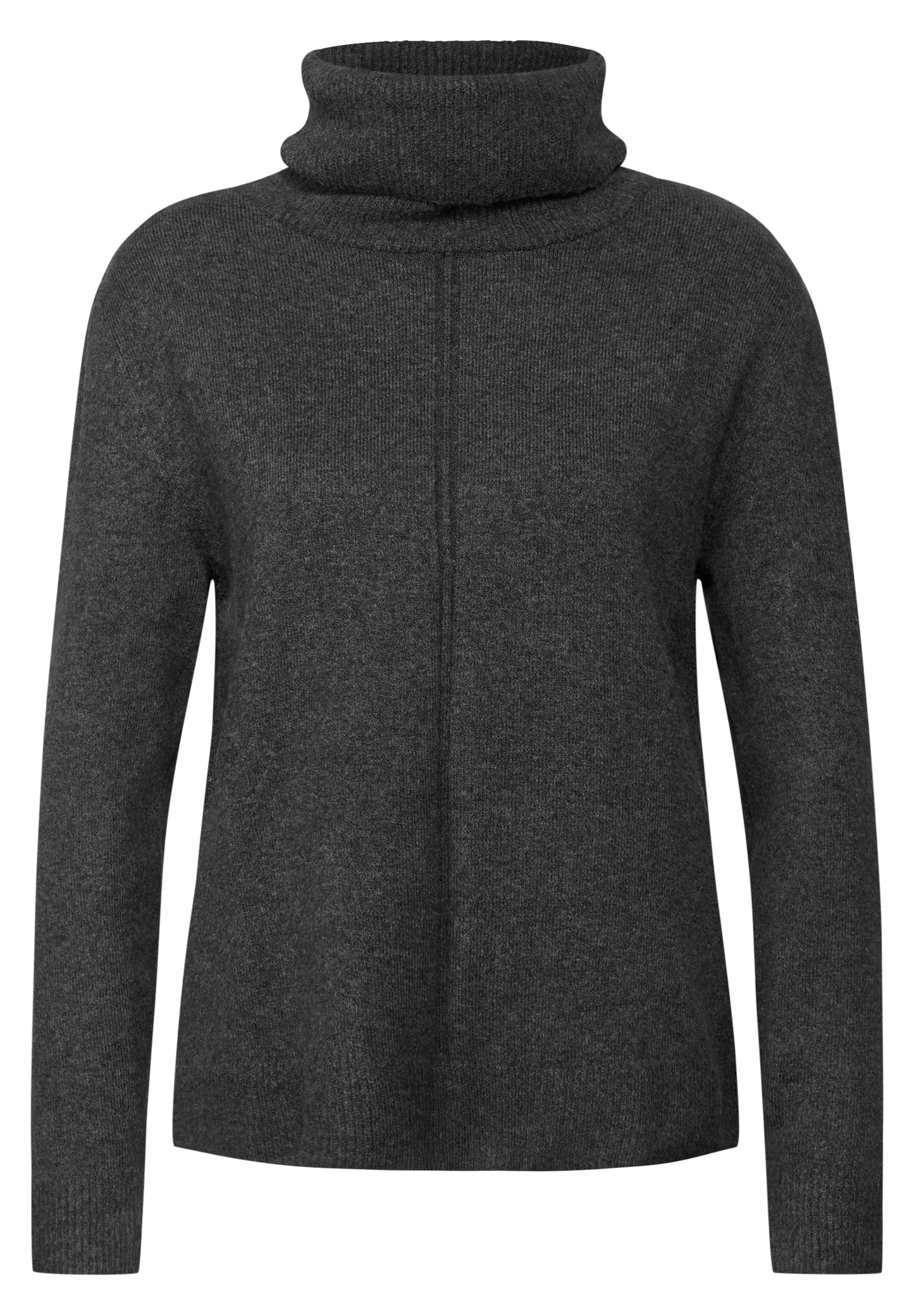 Street One Rollkragen Sweater - Farbe: gravel grey mel.