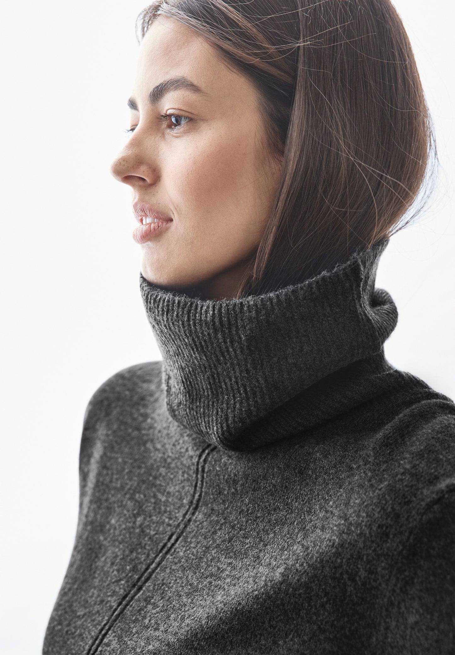 Street One Rollkragen Sweater - Farbe: gravel grey mel.