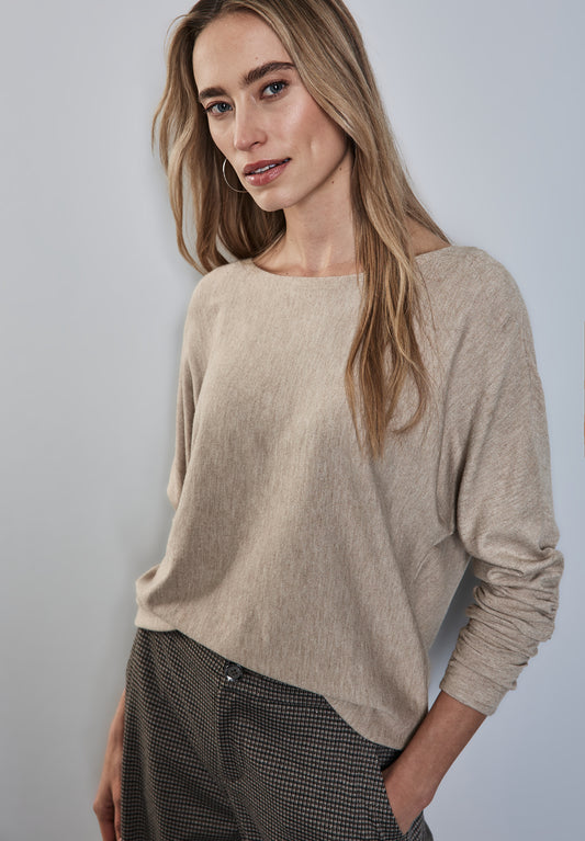 Street One Dolman Pullover - Farbe: honey sand mel.