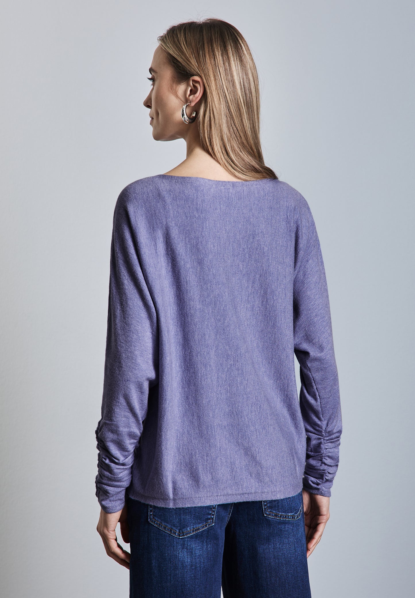 Street One Dolman Pullover - Farbe: lilac dusk mel.