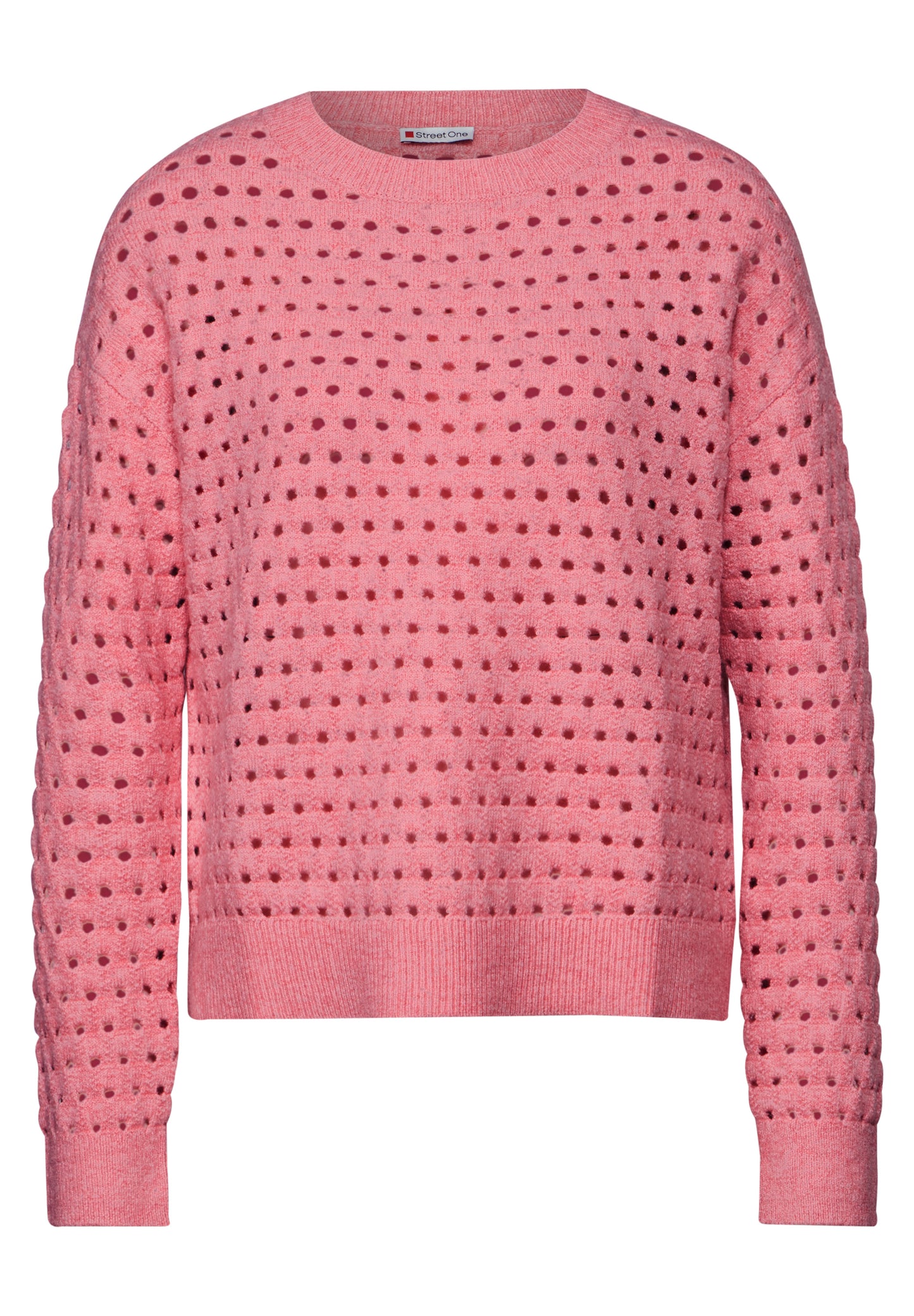 Street One Pullover mit Struktur - Farbe: sugar coral mel.