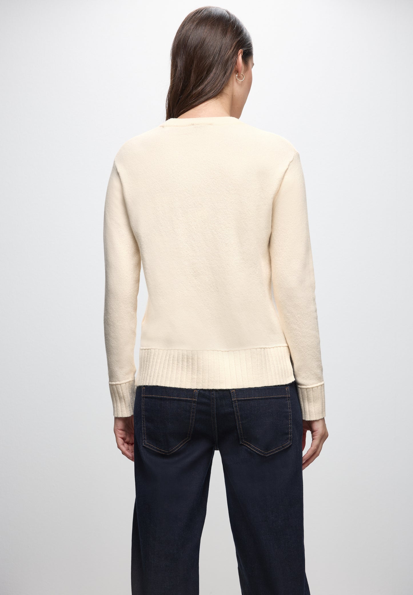 Street One Rundhals Pullover - Farbe: soft beige