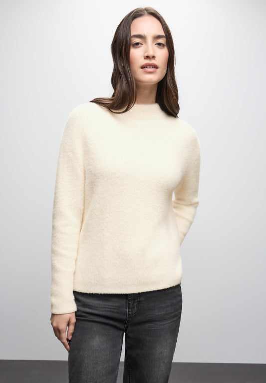 Street One Federgarn Pullover - Farbe: soft beige