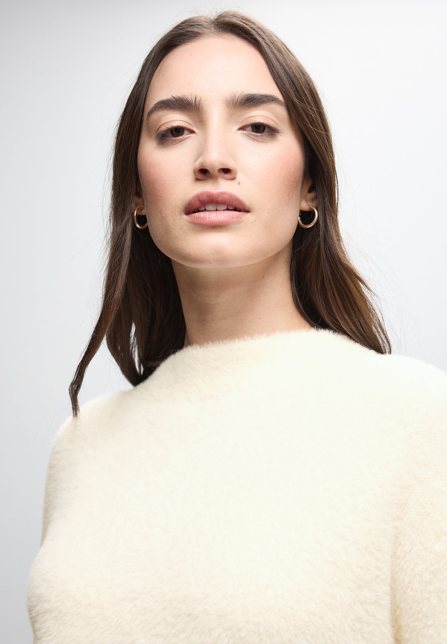 Street One Federgarn Pullover - Farbe: soft beige