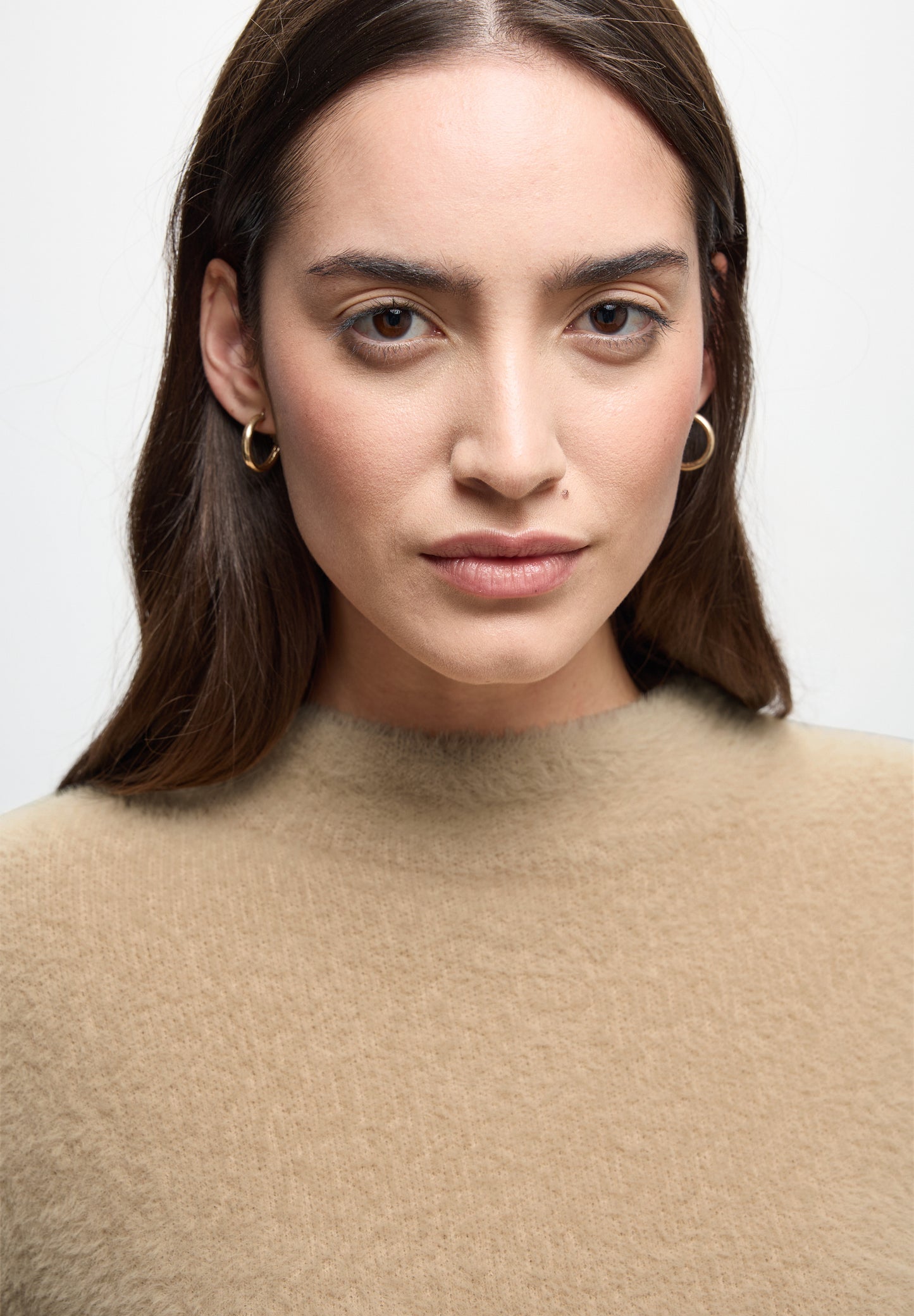 Street One Federgarn Pullover - Farbe: sanded beige