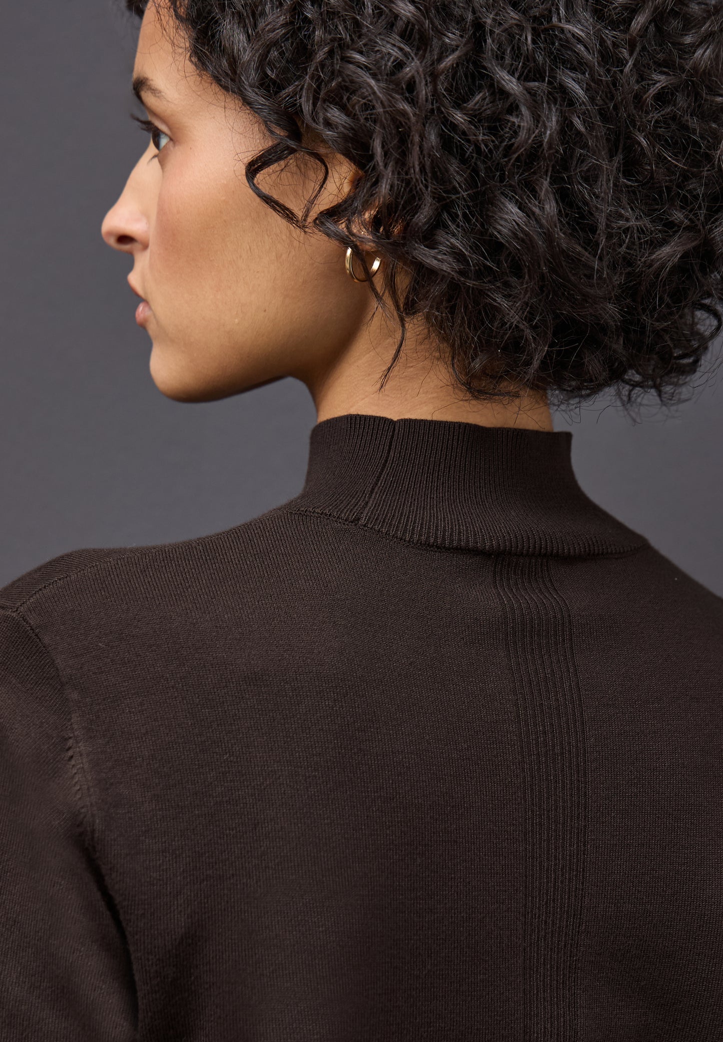 Street One Pullover mit Turtleneck - Farbe: deep roast brown