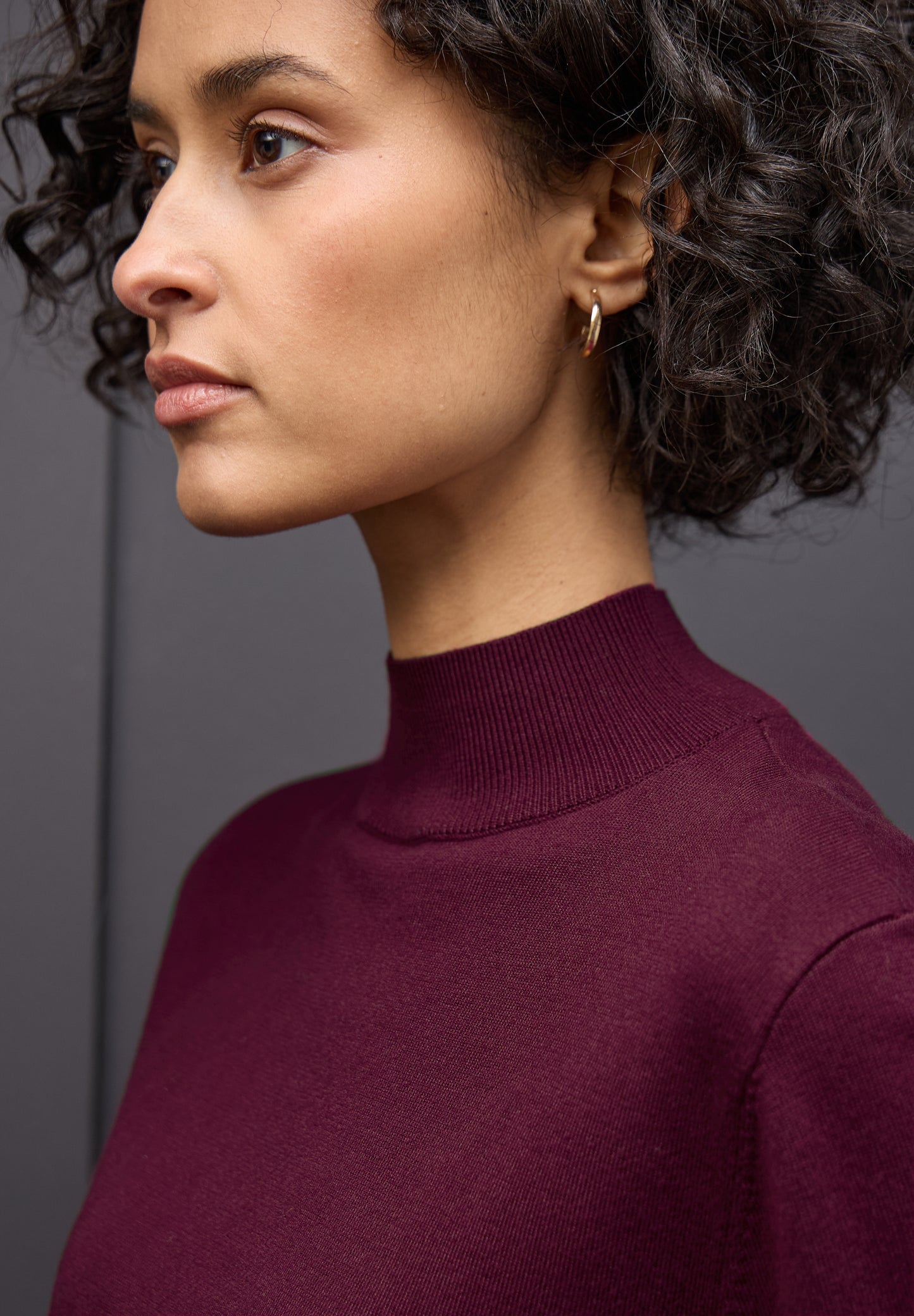 Street One Pullover mit Turtleneck - Farbe: noble red