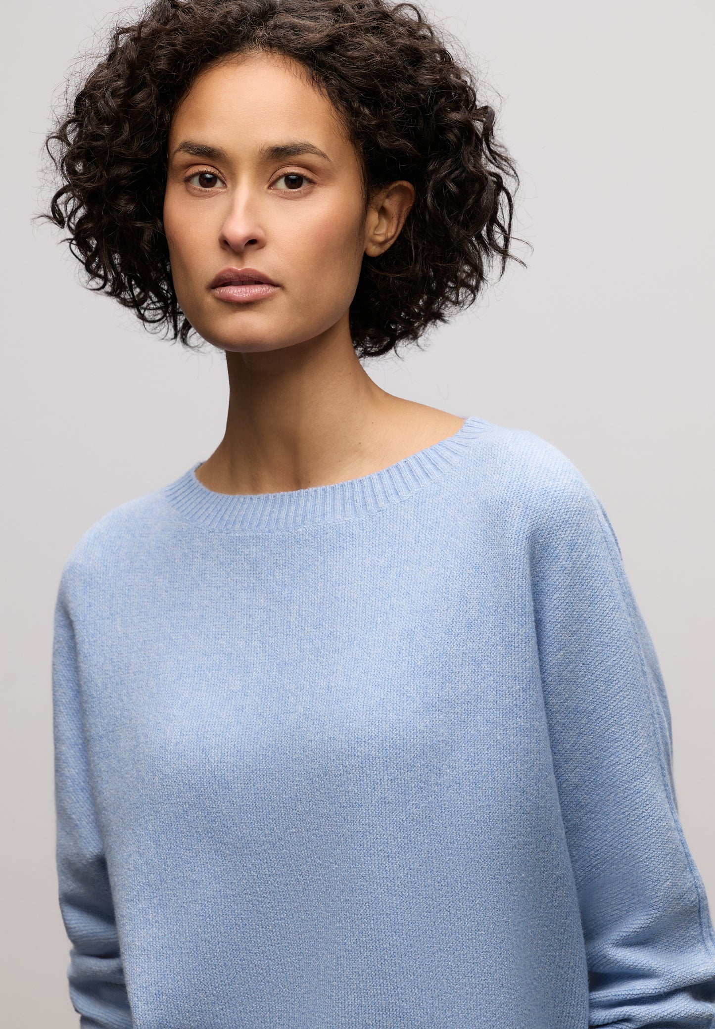 Street One Cosy Dolman Pullover - Farbe: frosted blue mel.