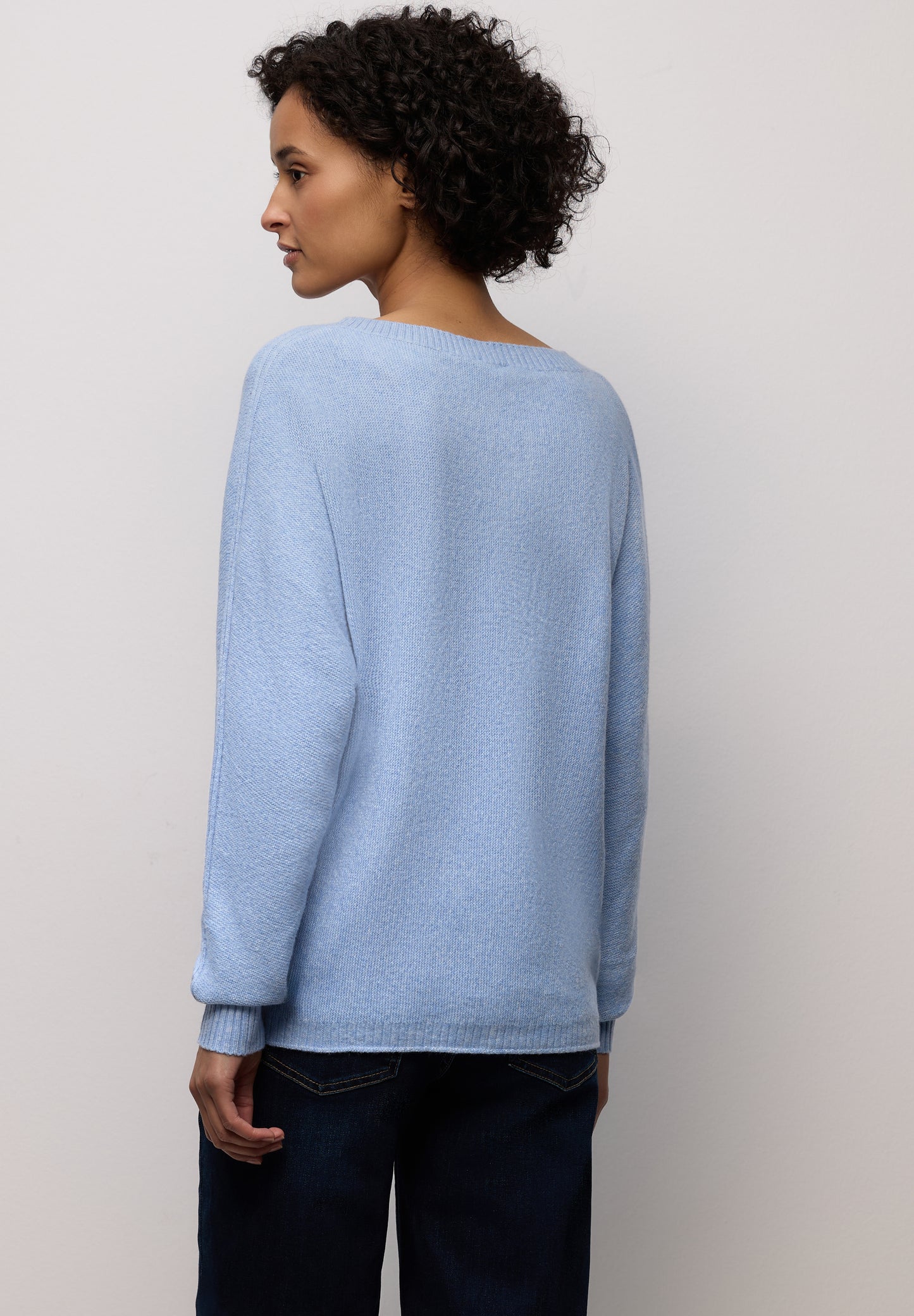 Street One Cosy Dolman Pullover - Farbe: frosted blue mel.
