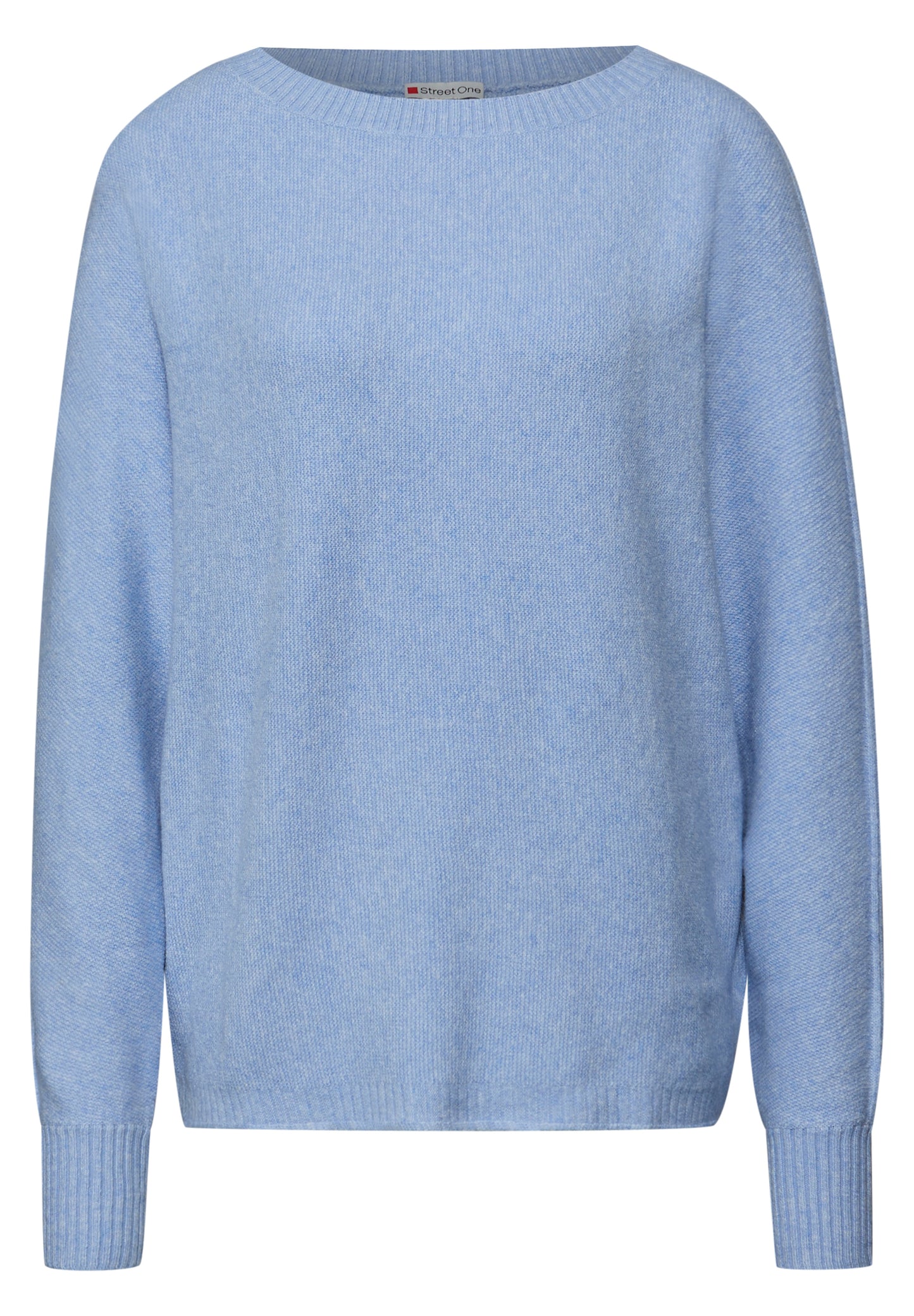 Street One Cosy Dolman Pullover - Farbe: frosted blue mel.