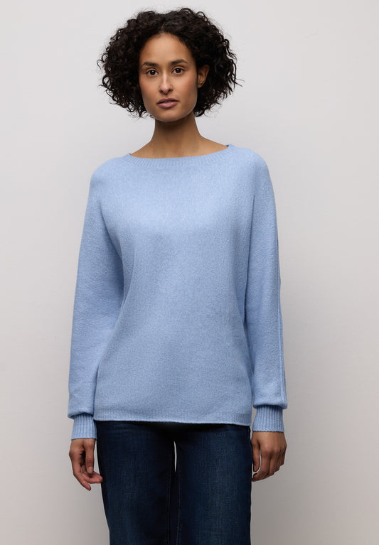 Street One Cosy Dolman Pullover - Farbe: frosted blue mel.