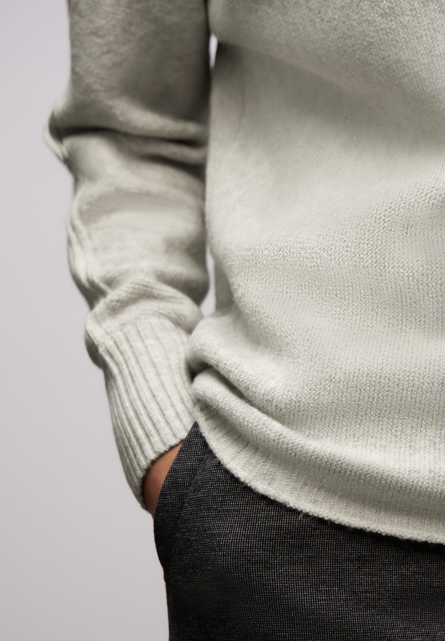 Street One Cosy Dolman Pullover - Farbe: pelican grey mel.