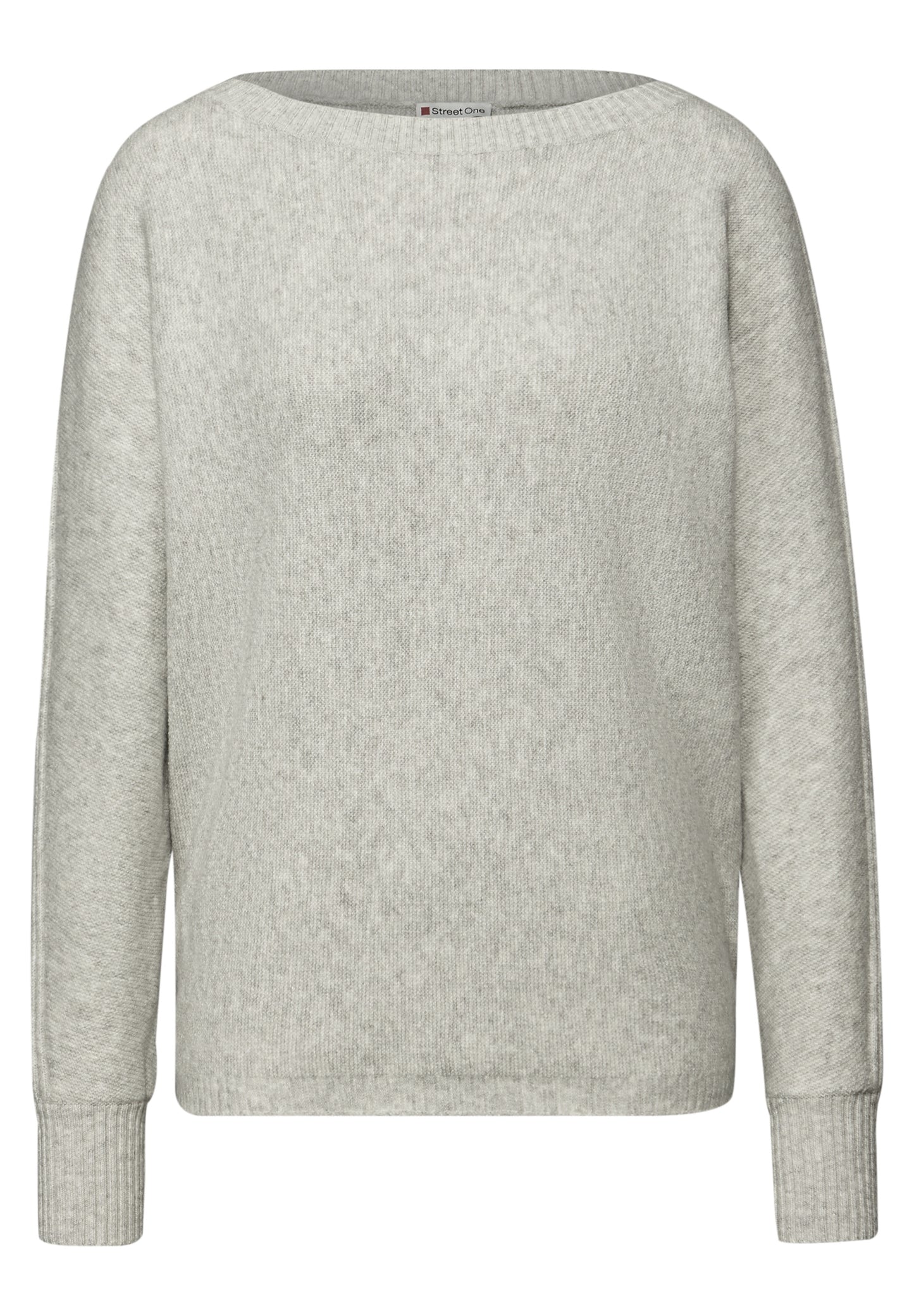 Street One Cosy Dolman Pullover - Farbe: pelican grey mel.