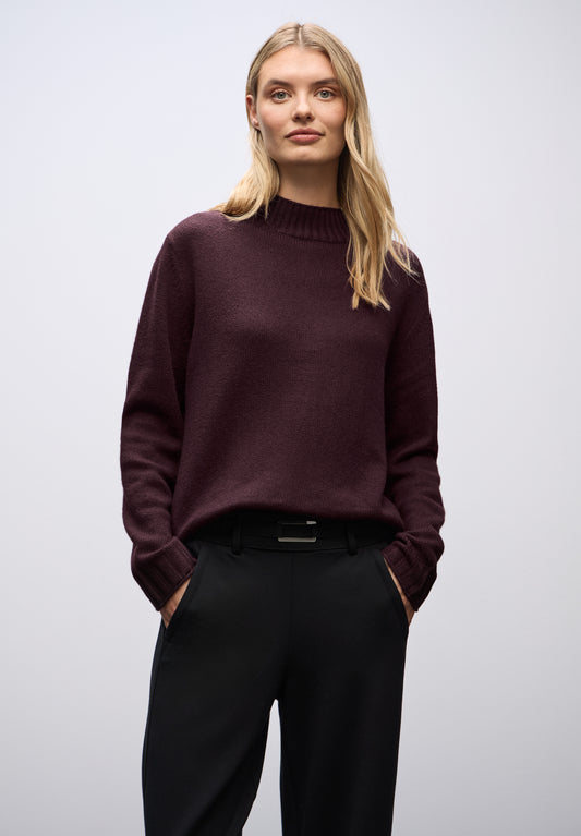 Street One Basic Turtleneck Pullover - Farbe: jazz berry