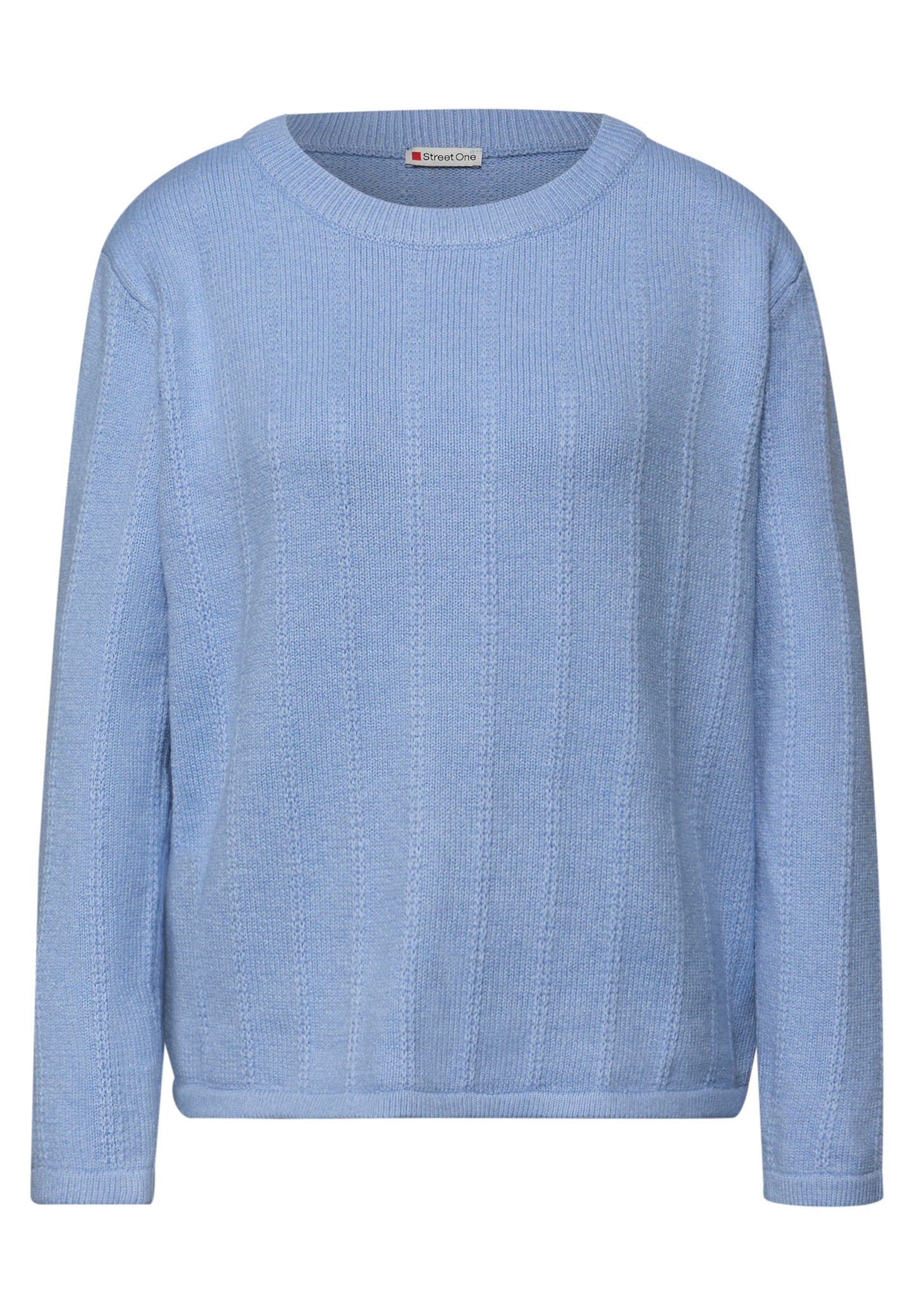 Street One - Strukturpullover - Farbe: frosted blue mel.