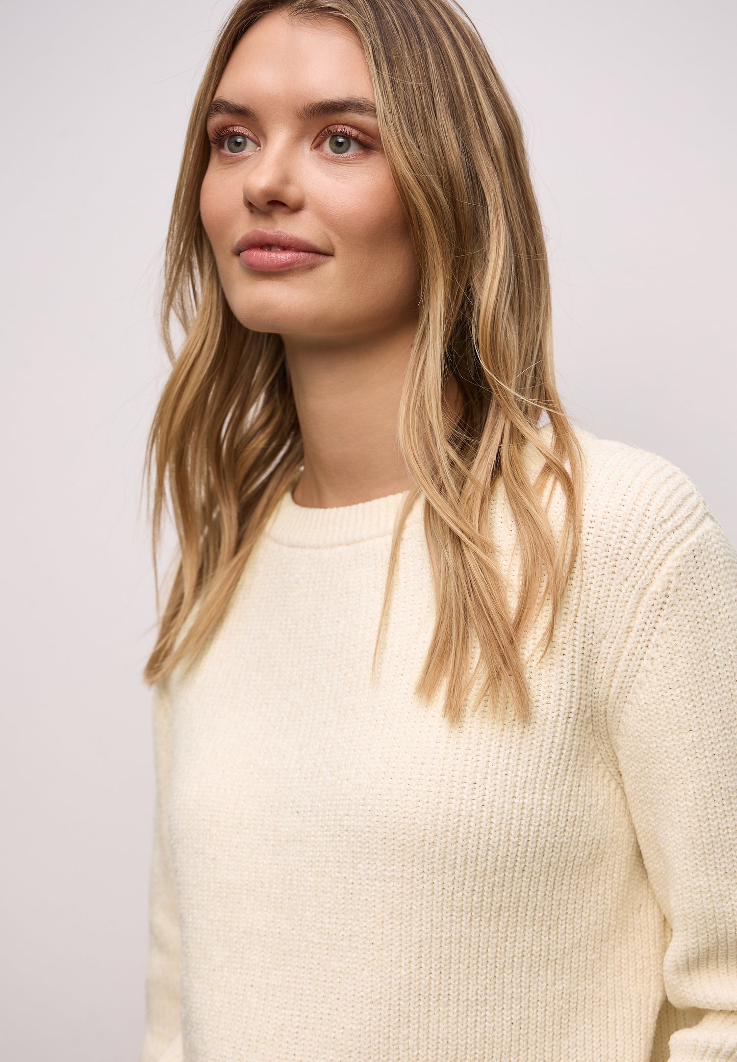 Street One - Chenille Pullover - Farbe: soft beige