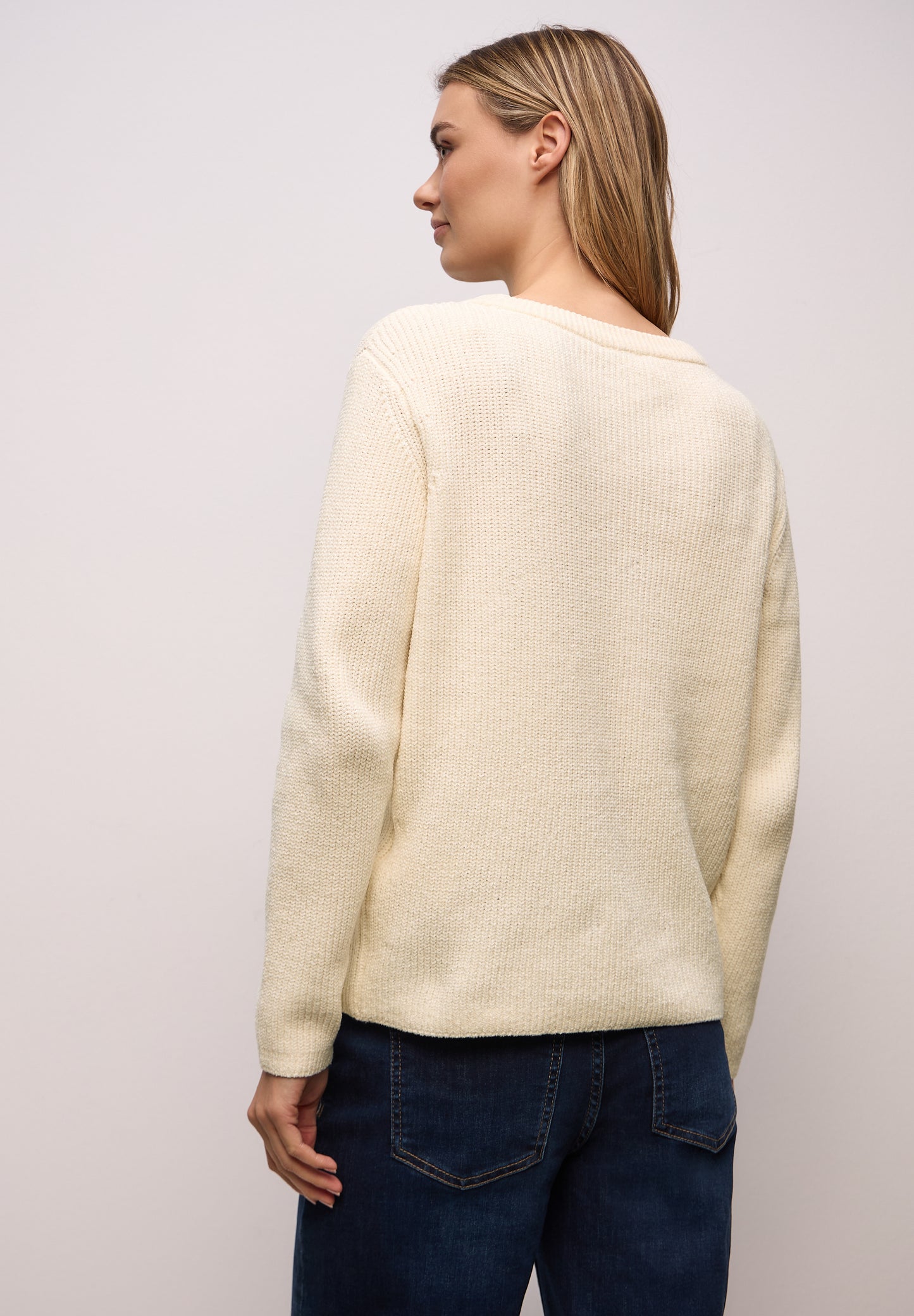 Street One - Chenille Pullover - Farbe: soft beige