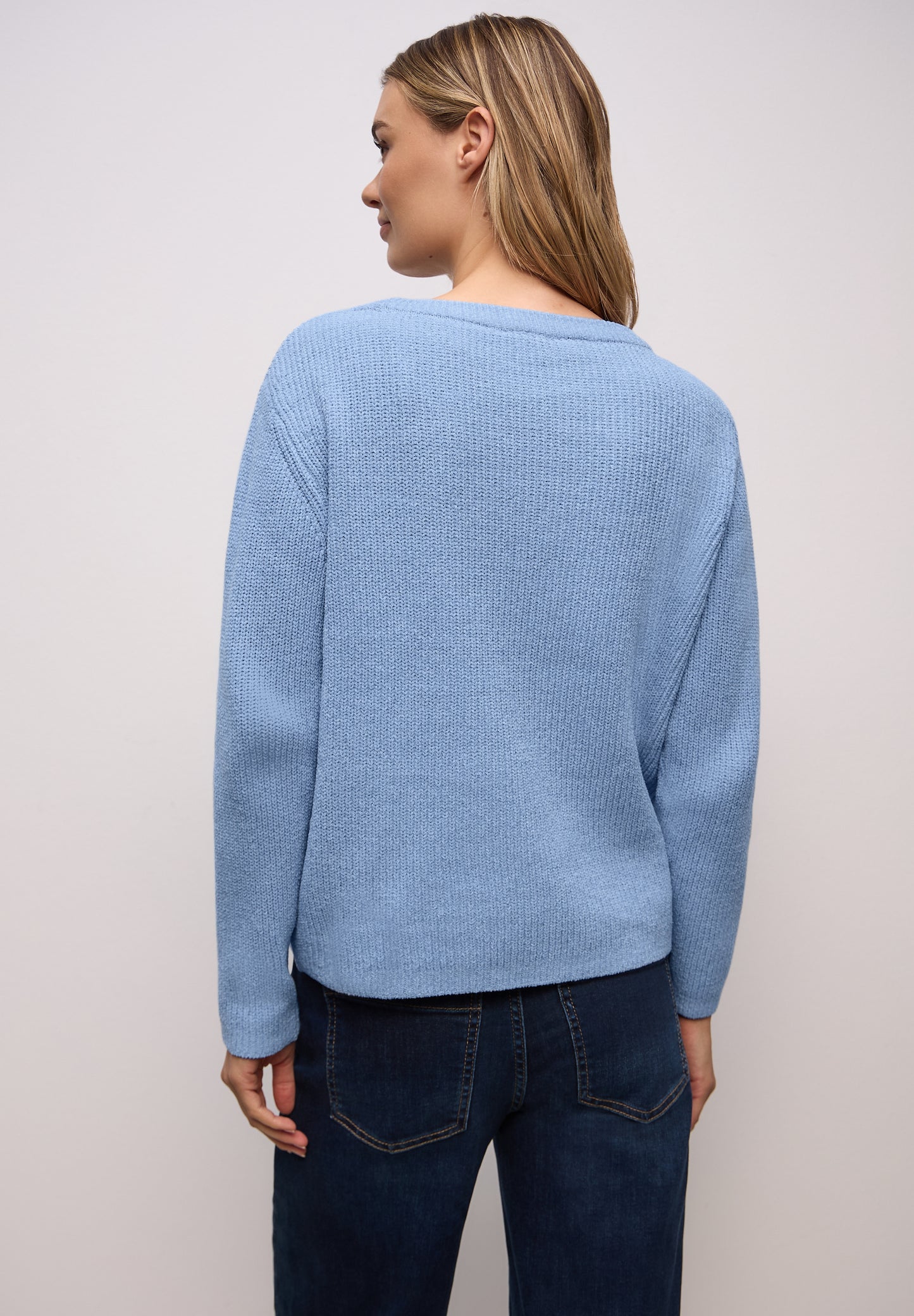 Street One - Chenille Pullover - Farbe: frosted blue