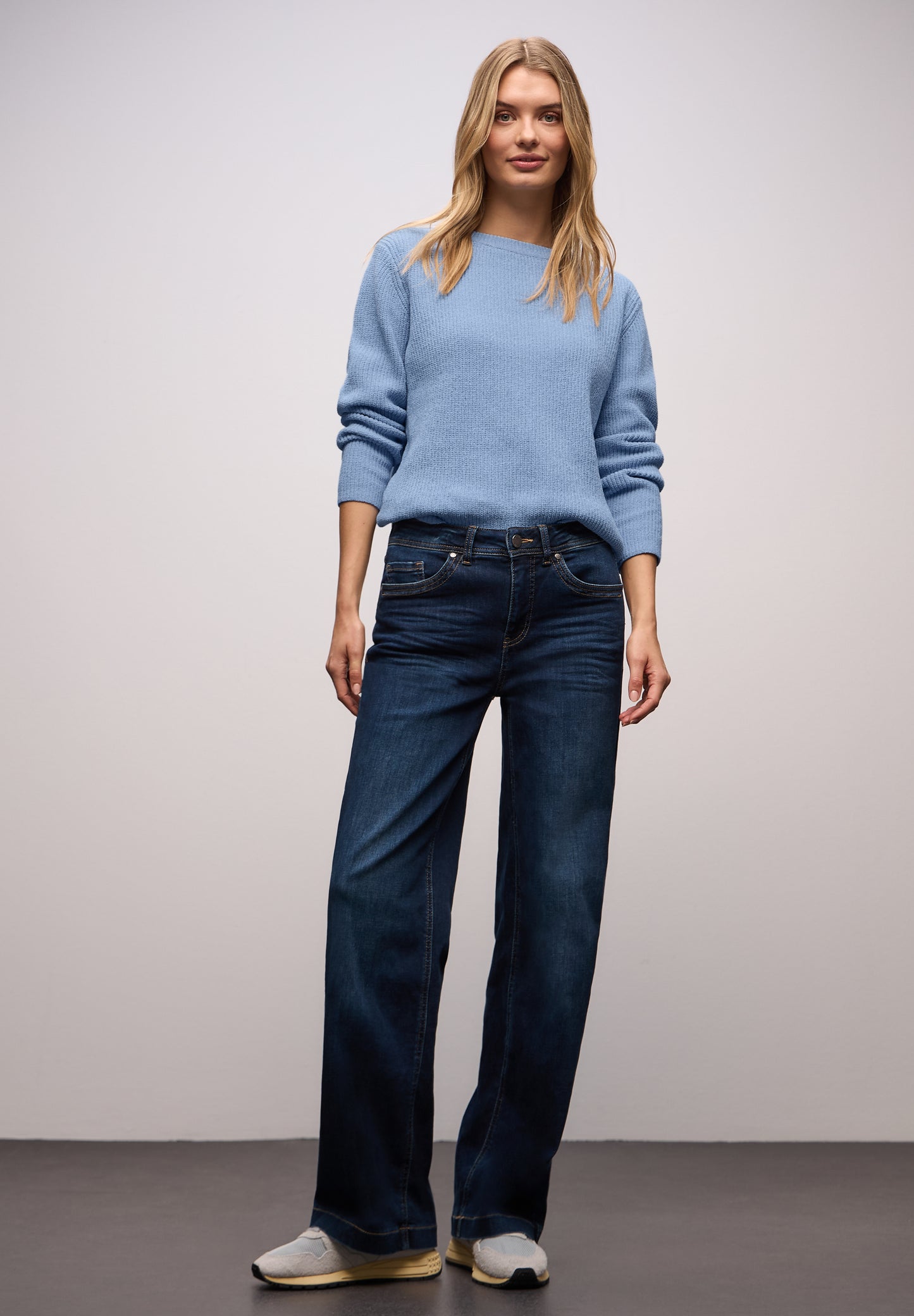 Street One - Chenille Pullover - Farbe: frosted blue