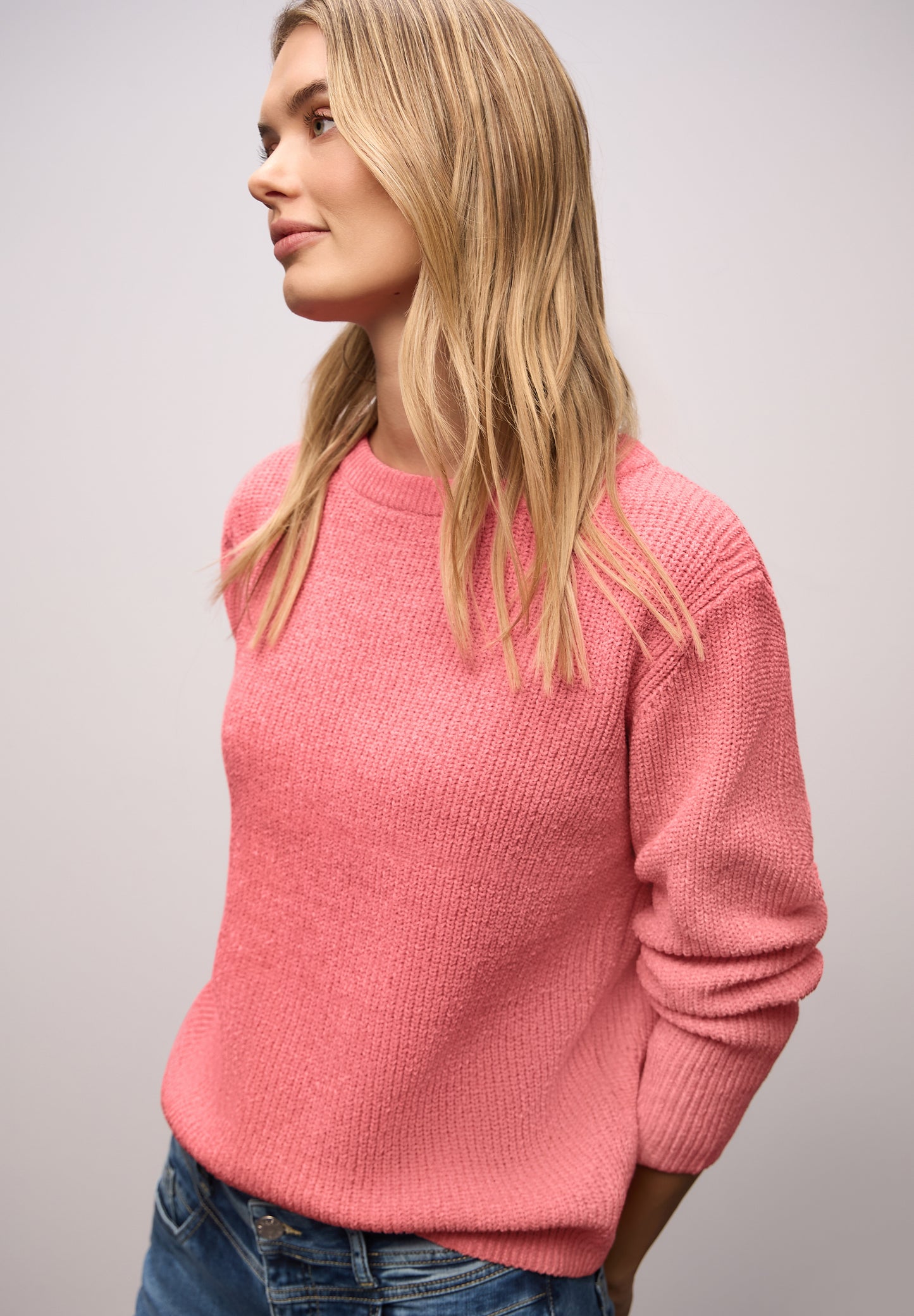 Street One - Chenille Pullover - Farbe: striking coral