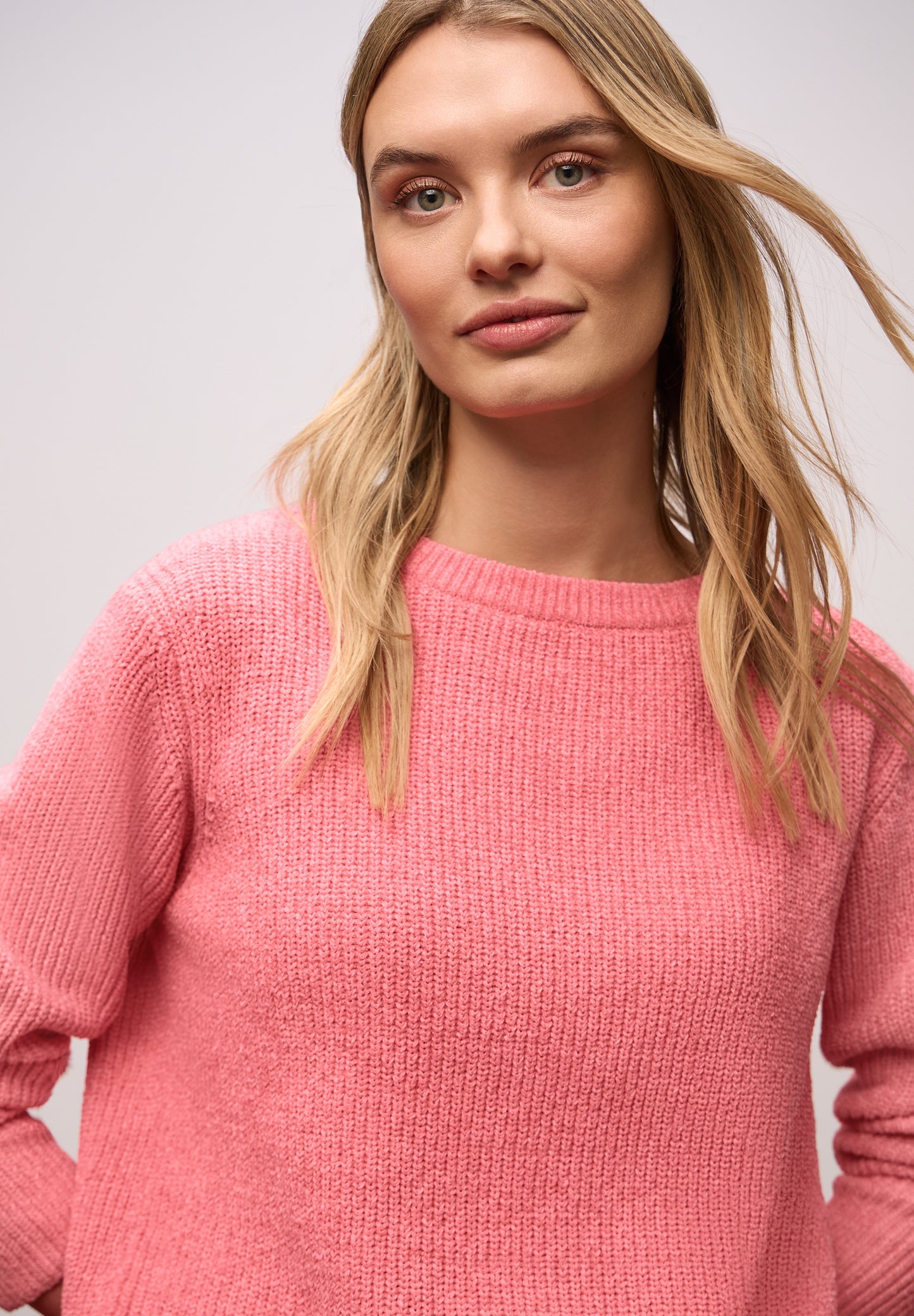 Street One - Chenille Pullover - Farbe: striking coral