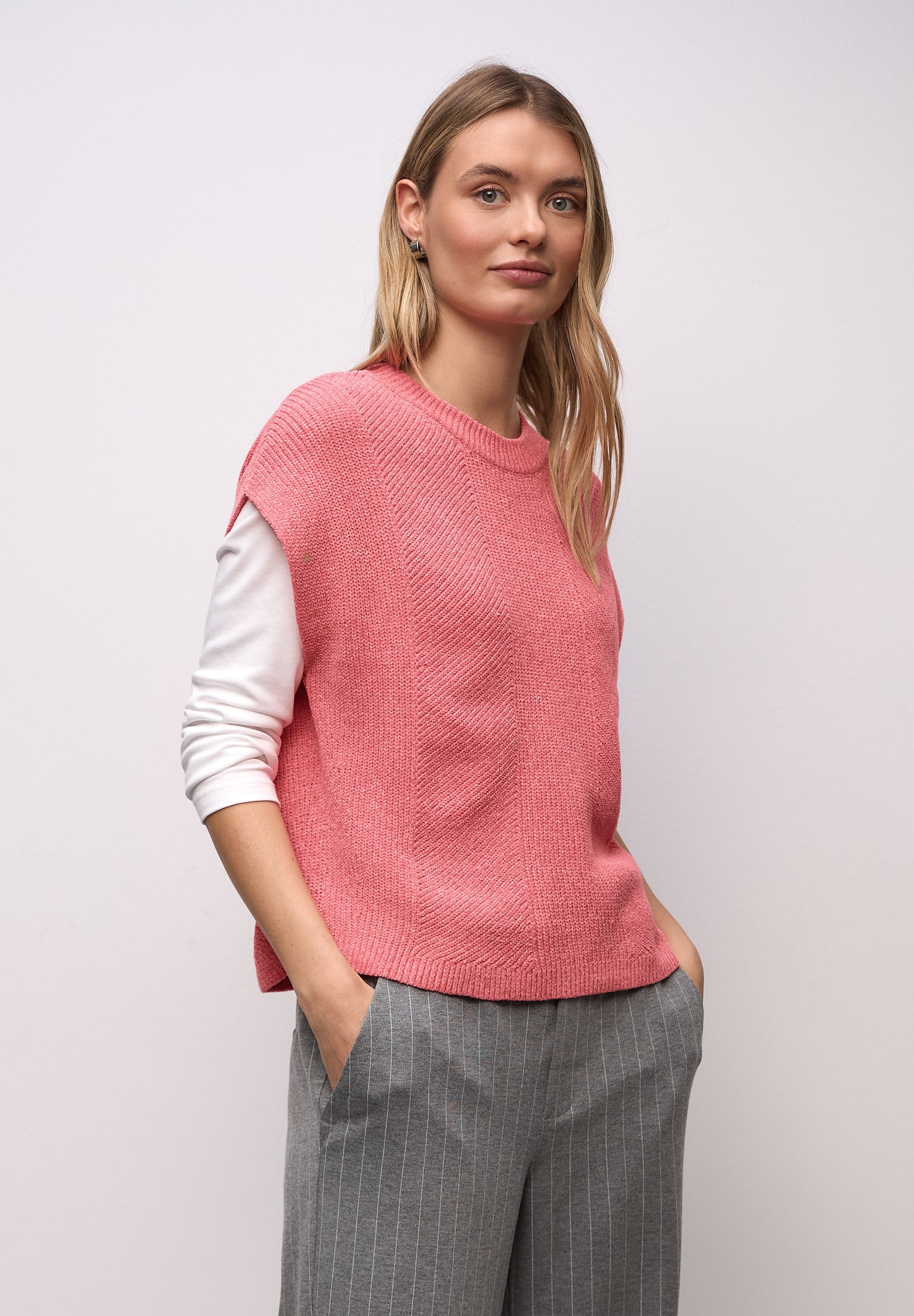 Street One - Pullunder / Pullover - Farbe: striking coral