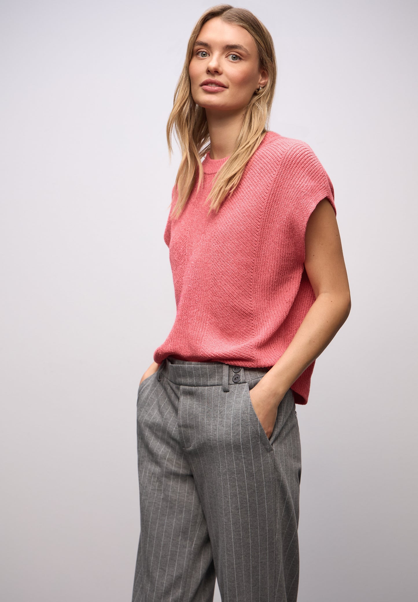 Street One - Pullunder / Pullover - Farbe: striking coral