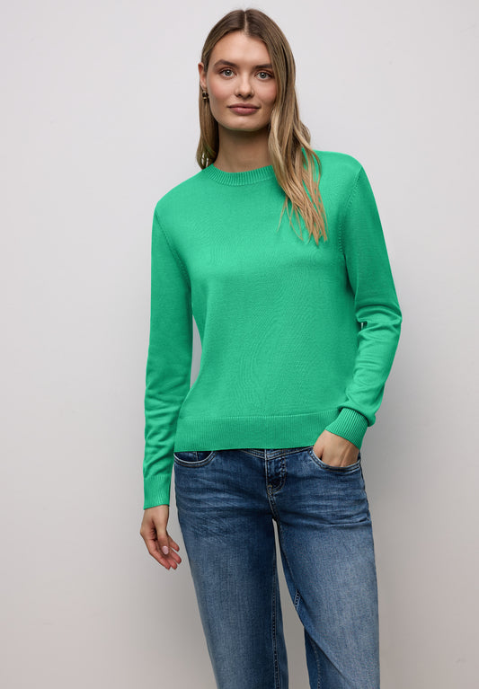 Street One - Basic Pullover - Farbe: arcadia green