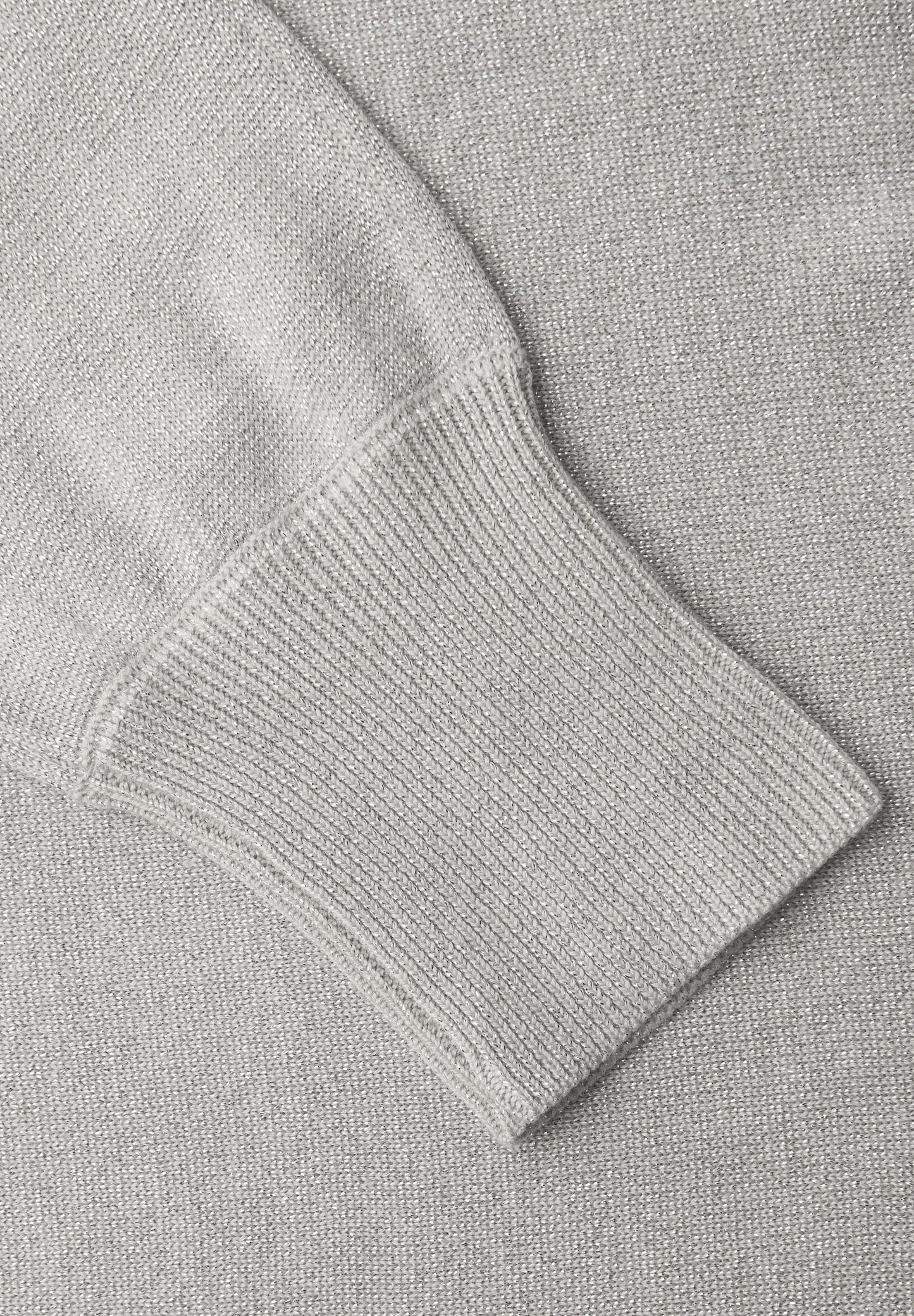 Street One - Glitzernder Dolman Pullover - Farbe: pelican grey mel.