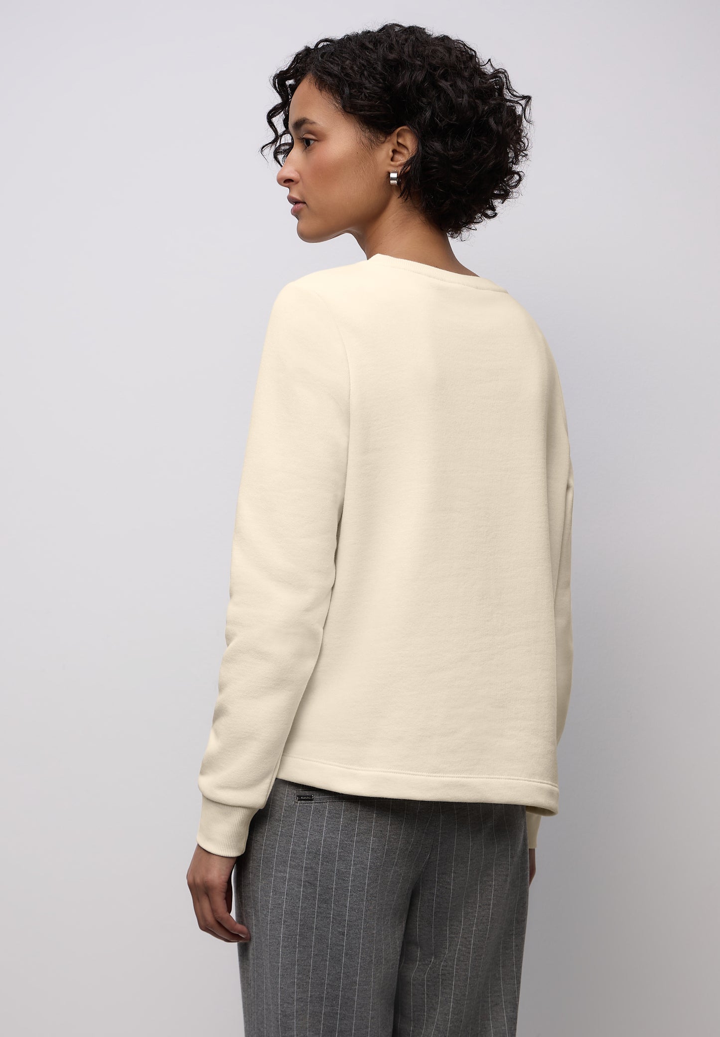 Street One - Sweatshirt mit Wording - Farbe: soft beige