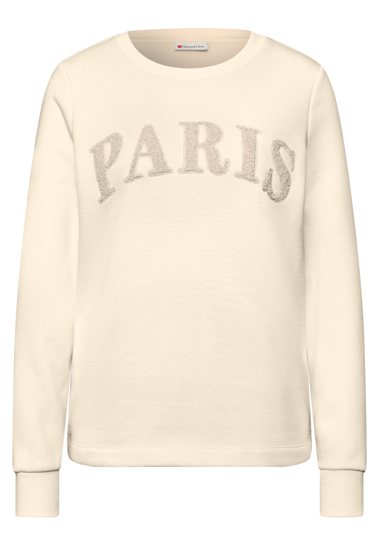 Street One - Sweatshirt mit Wording - Farbe: soft beige