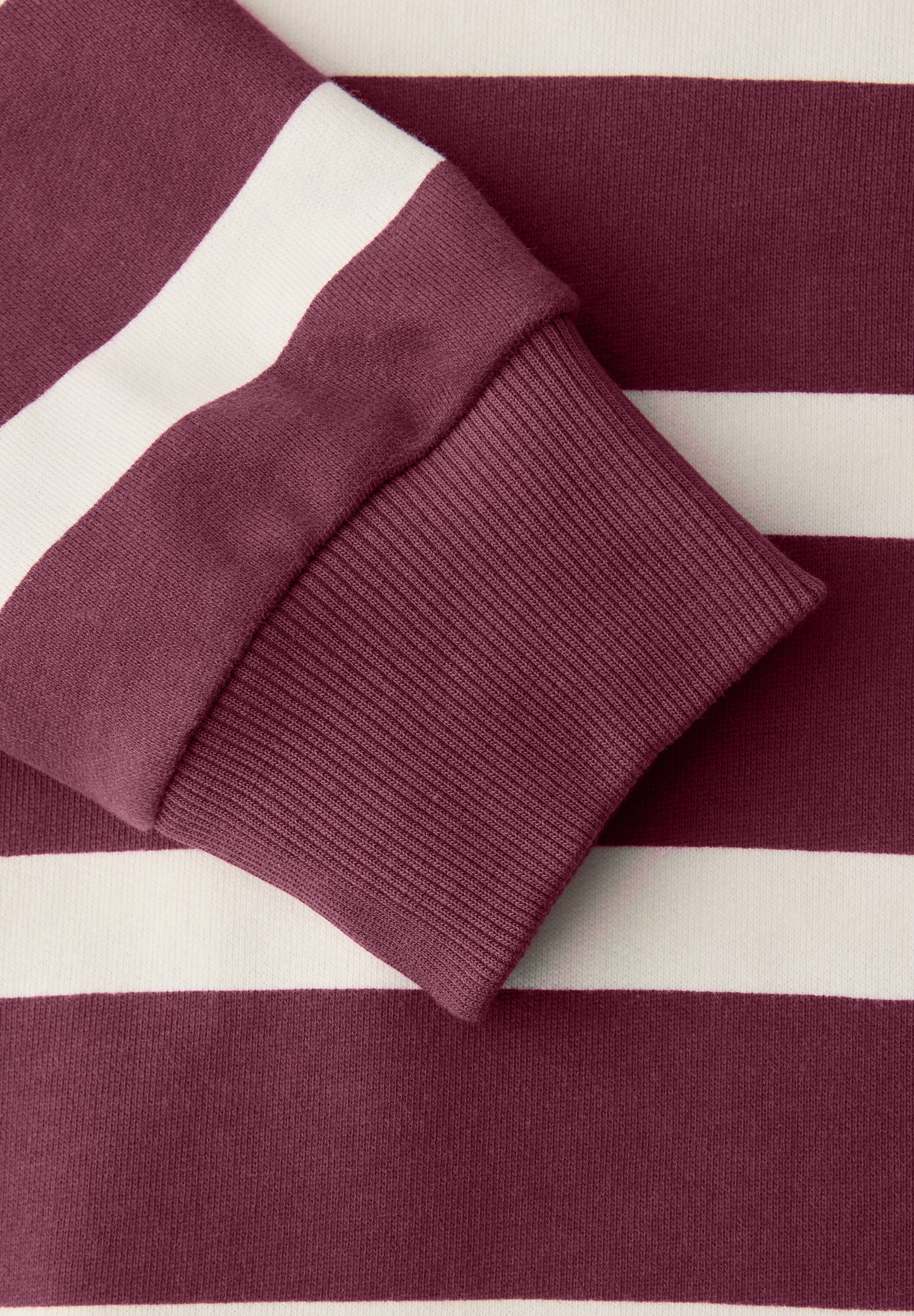 Street One - Gestreiftes Sweatshirt - Farbe: dark clouded blush