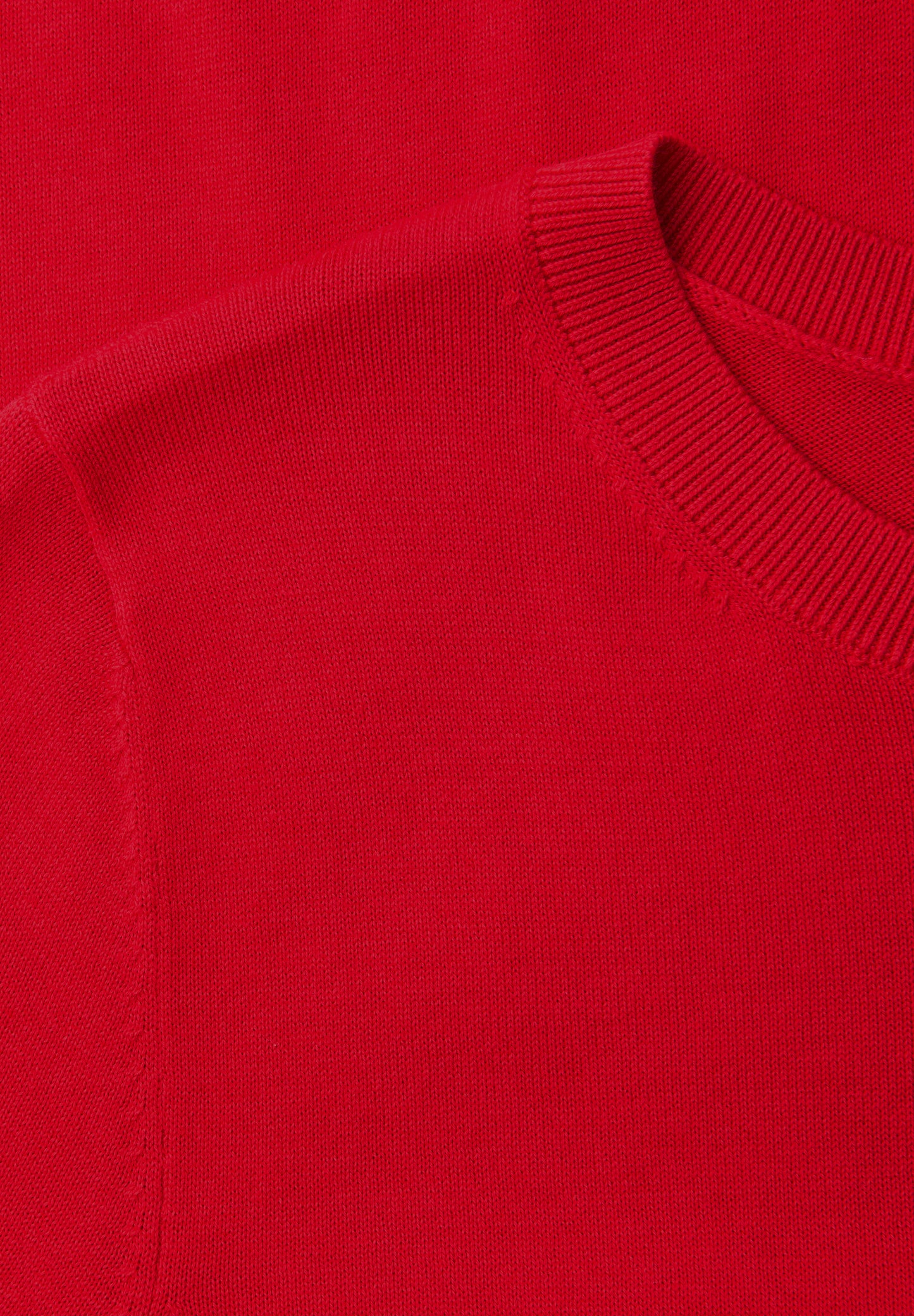 Street One - Kurzarm Pullover mit Rundhals - Farbe: salsa red