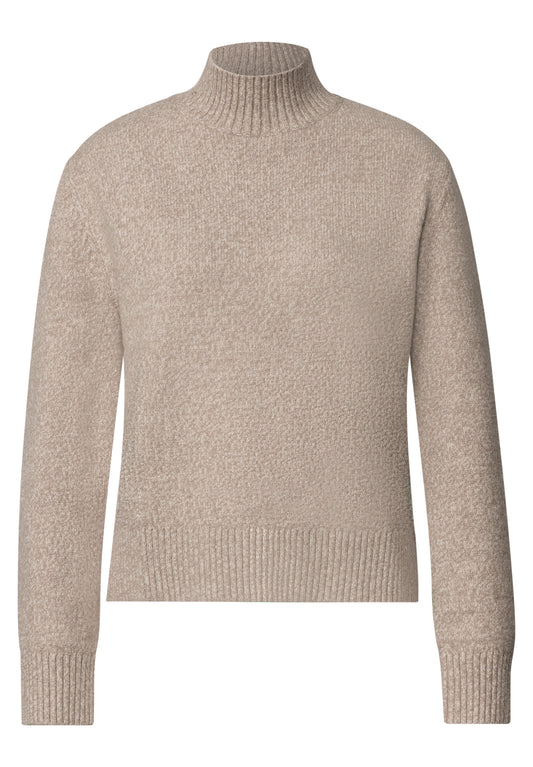 Street One - Pullover mit Turtle Neck - Farbe: sanded amber mel.