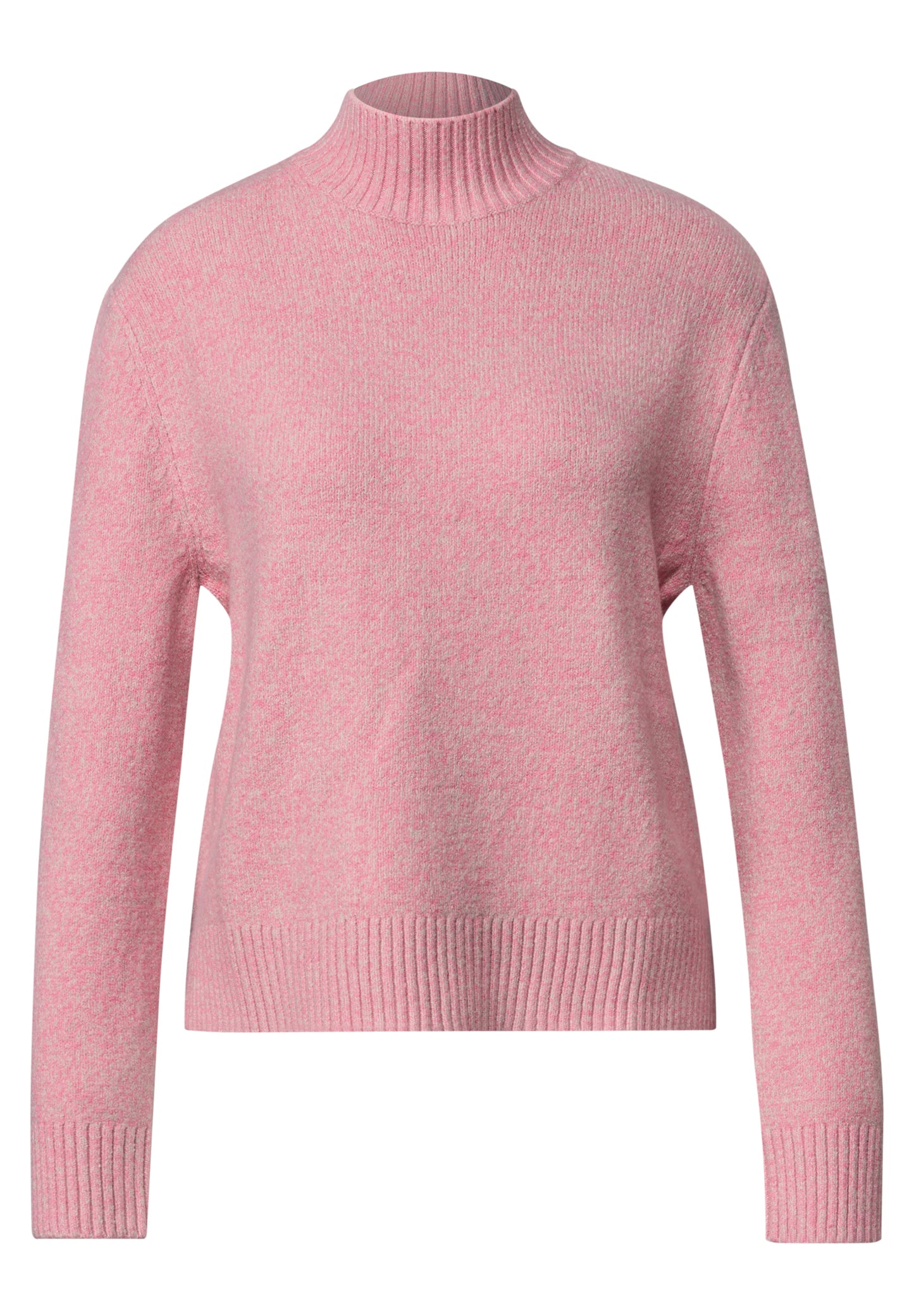 Street One - Pullover mit Turtle Neck - Farbe: warm blush mel.