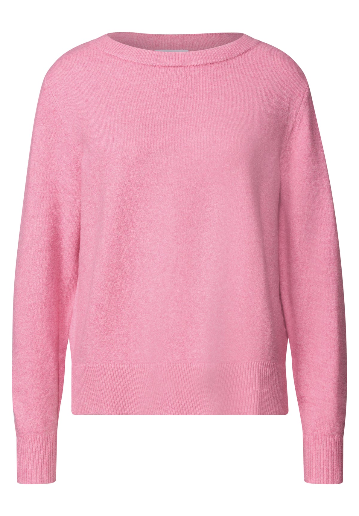 Street One - Langarm Pullover mit Boat Neck - Farbe: warm blush mel.