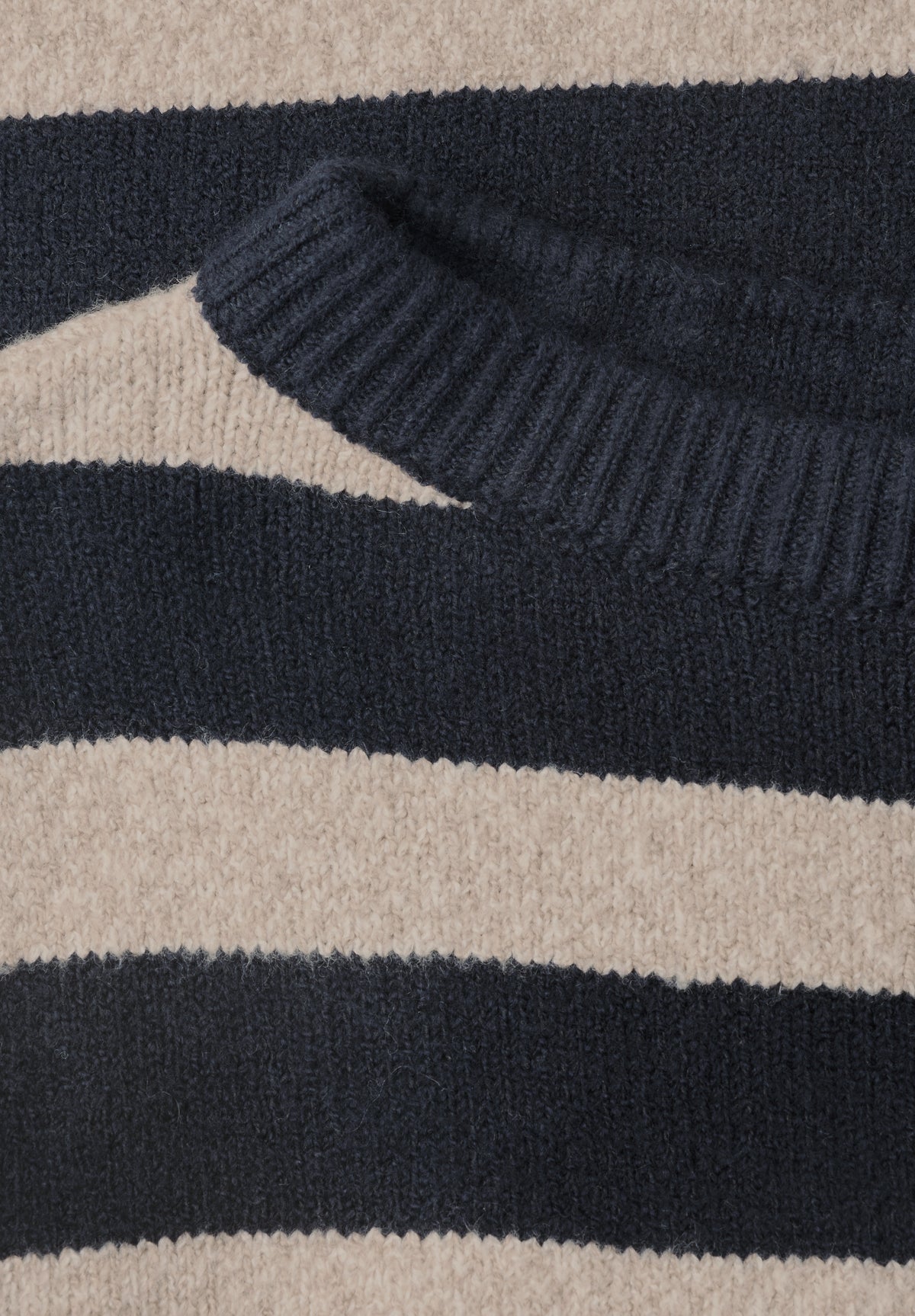 Street One - Pullover mit Boat Neck und Streifen - Farbe: indigo night