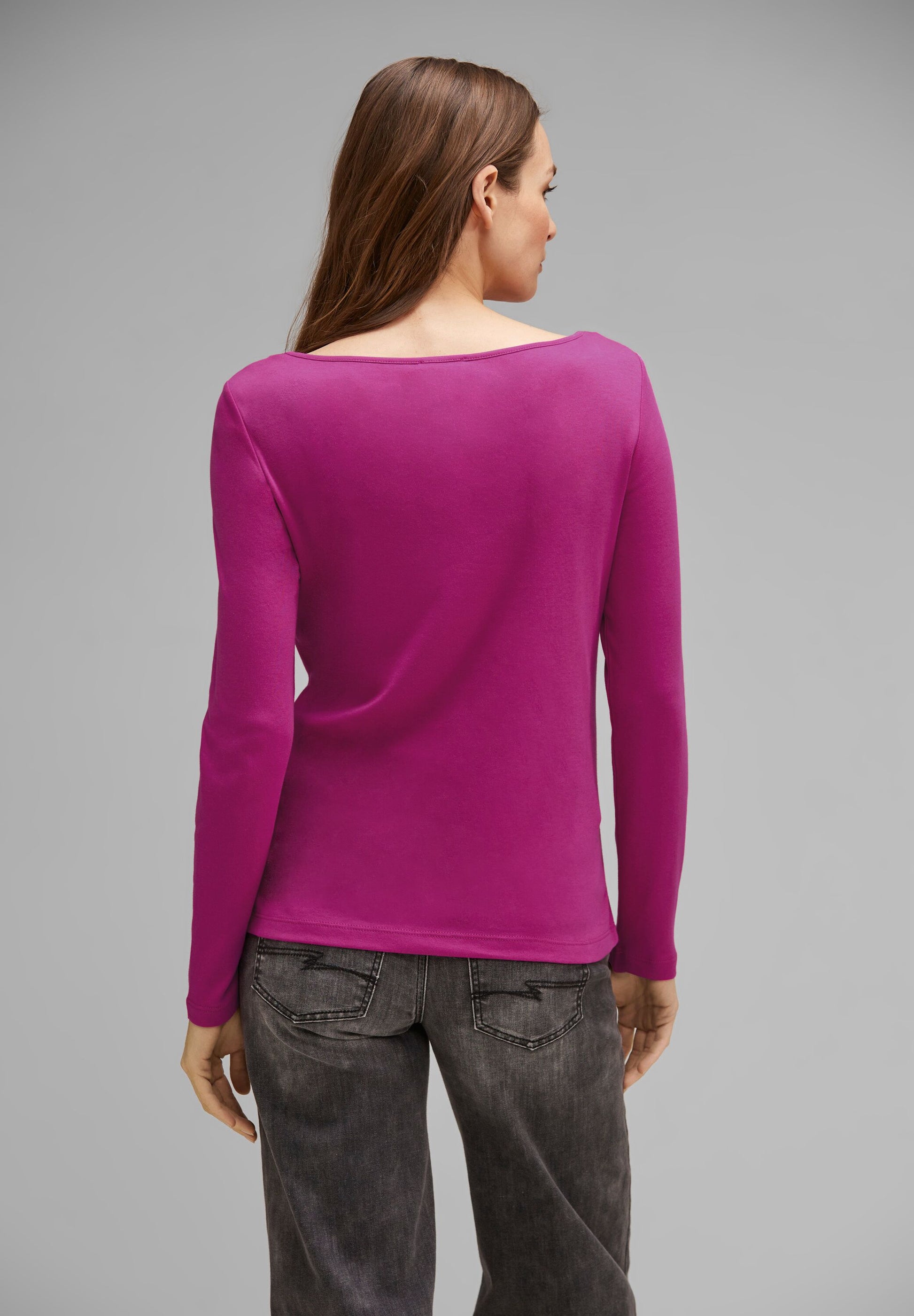 cozy bright Langarmshirt - TWISTY Street – Mode Softes - One pink