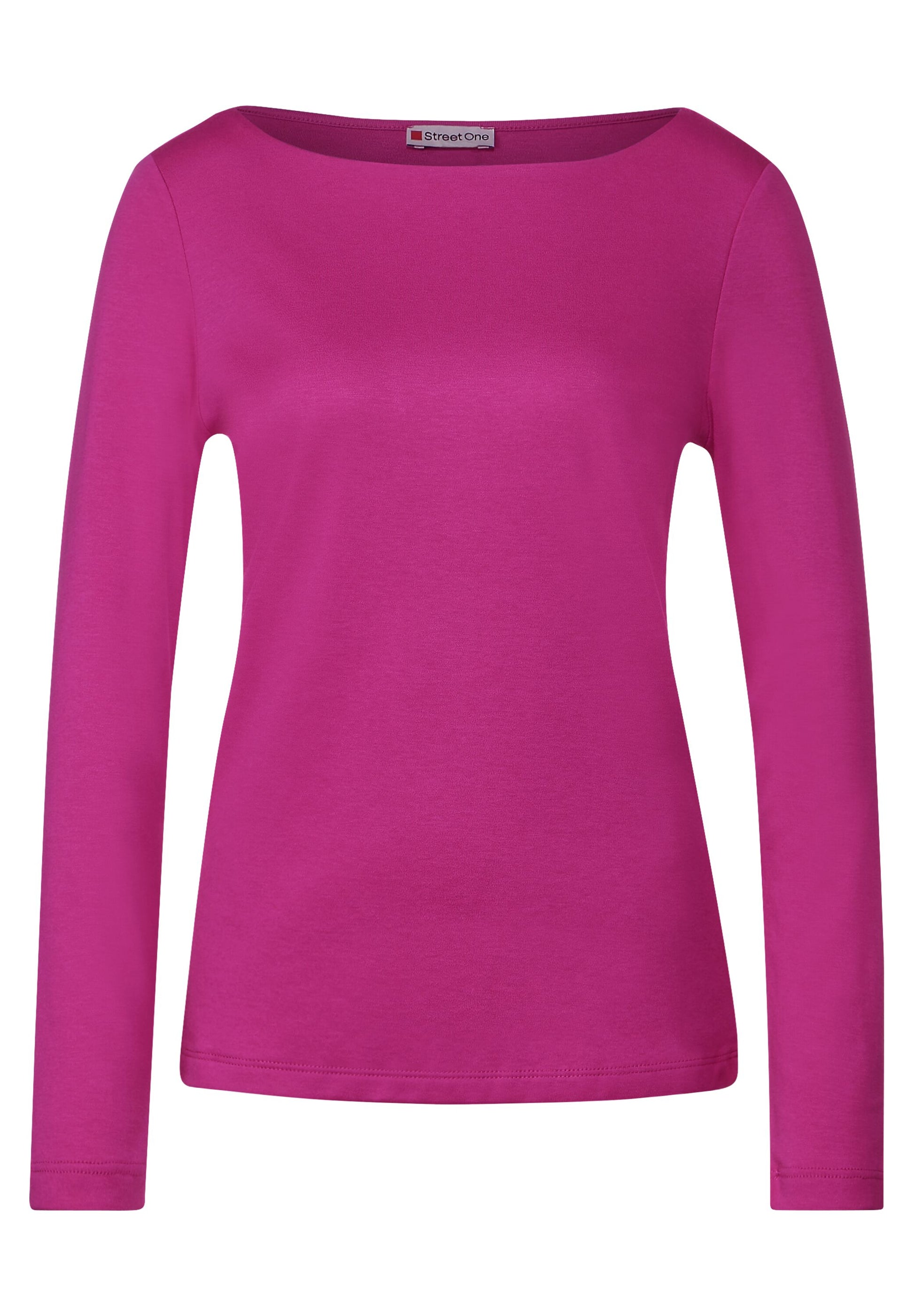 Street One bright Mode Softes TWISTY cozy pink Langarmshirt - - –